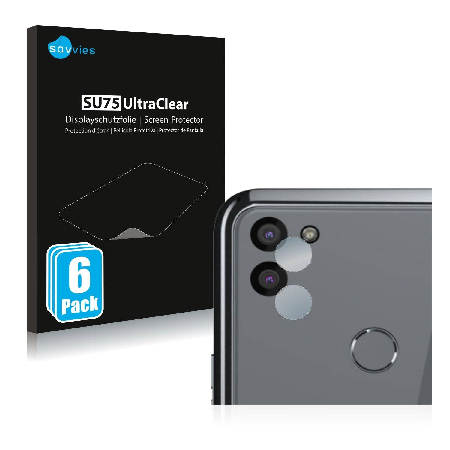 6x Savvies SU75 Displayschutzfolie für Gigaset GS5 (NUR