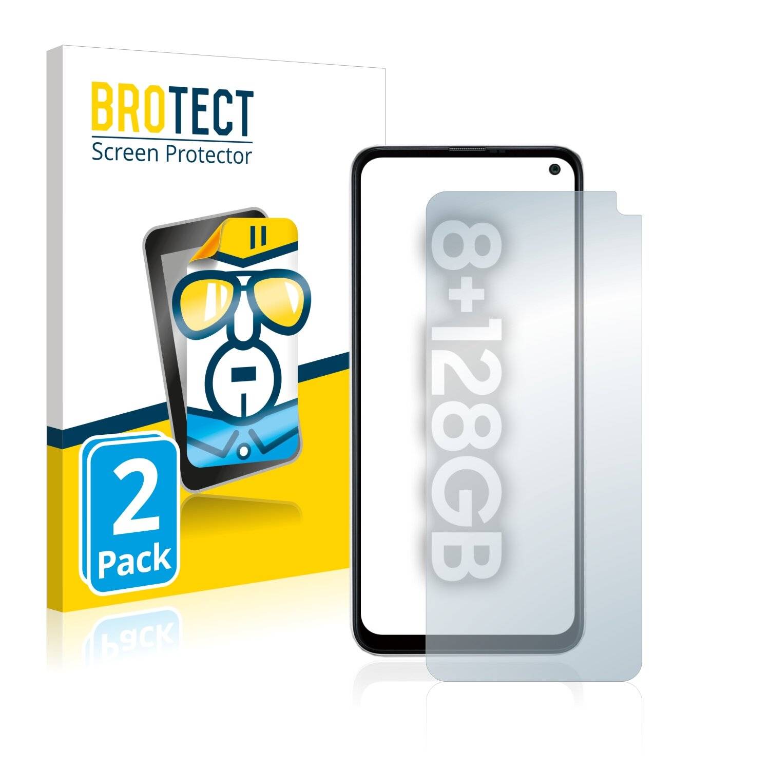 2x BROTECT HD-Clear Displayschutzfolie für Tecno Spark 7