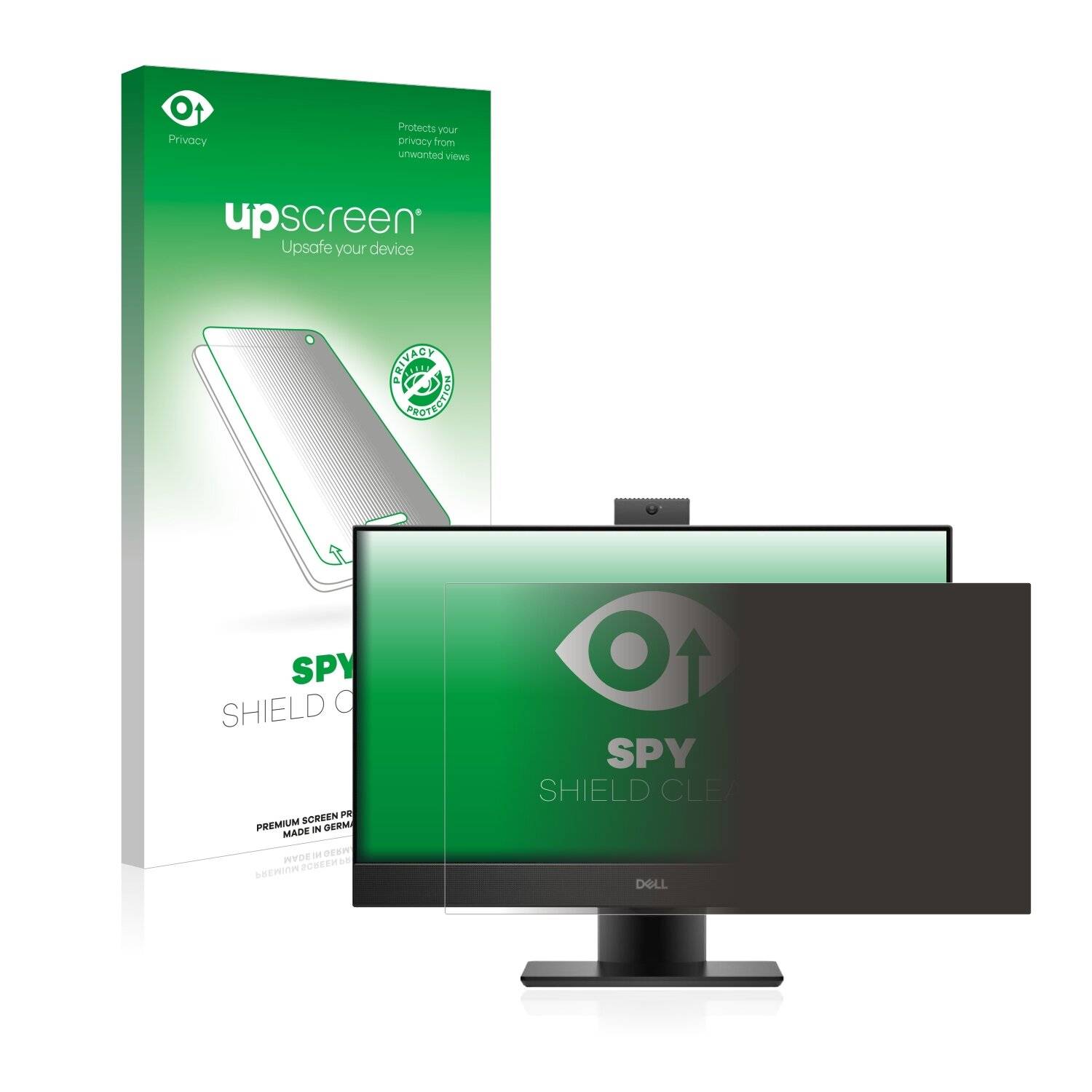 upscreen Spy Shield Clear Premium Blickschutzfolie für Dell OptiPlex 7480