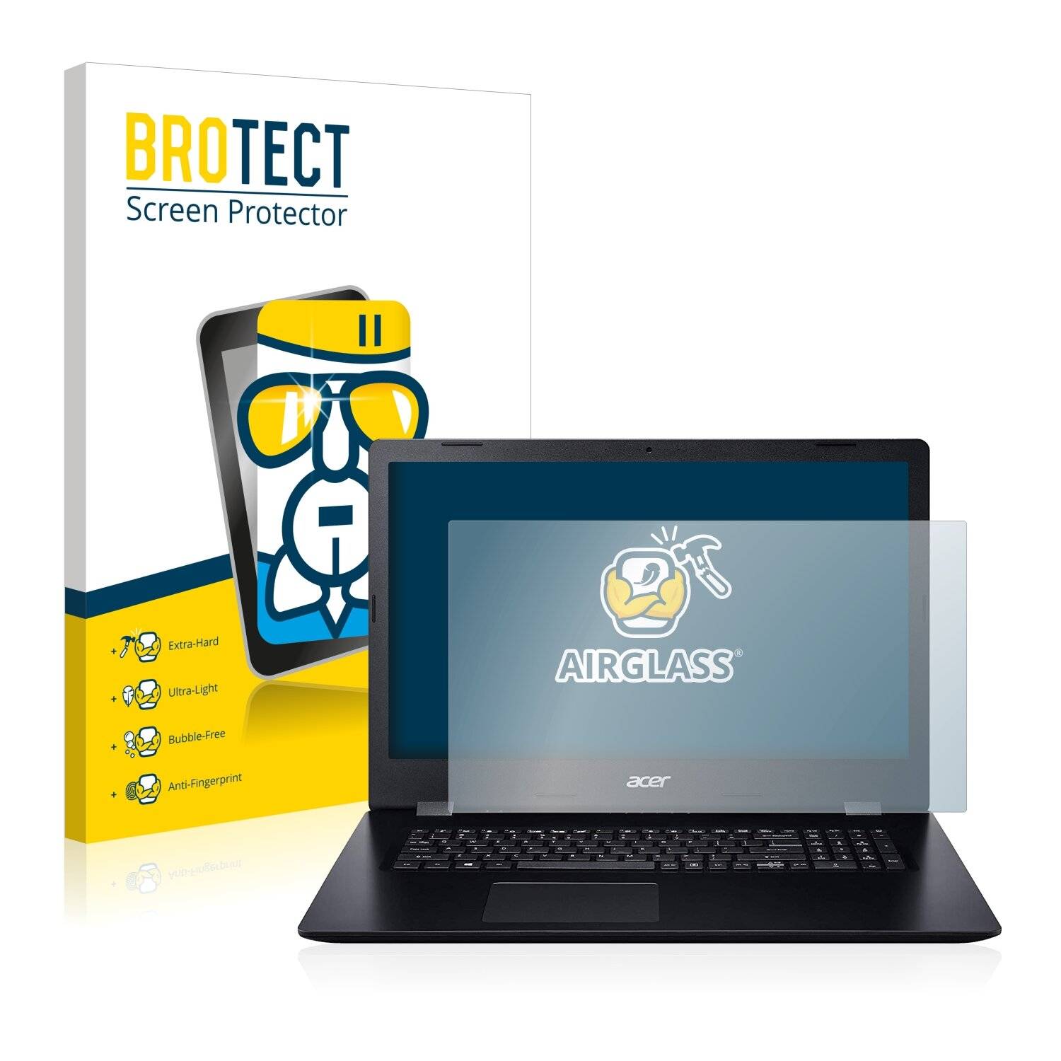 BROTECT AirGlass Schutzglas Folie für Acer Aspire 3