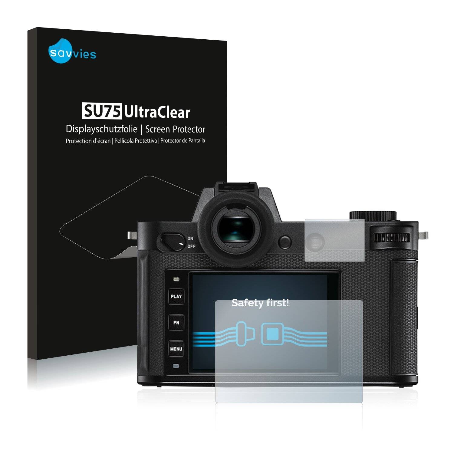 18x Savvies SU75 Displayschutzfolie für Leica