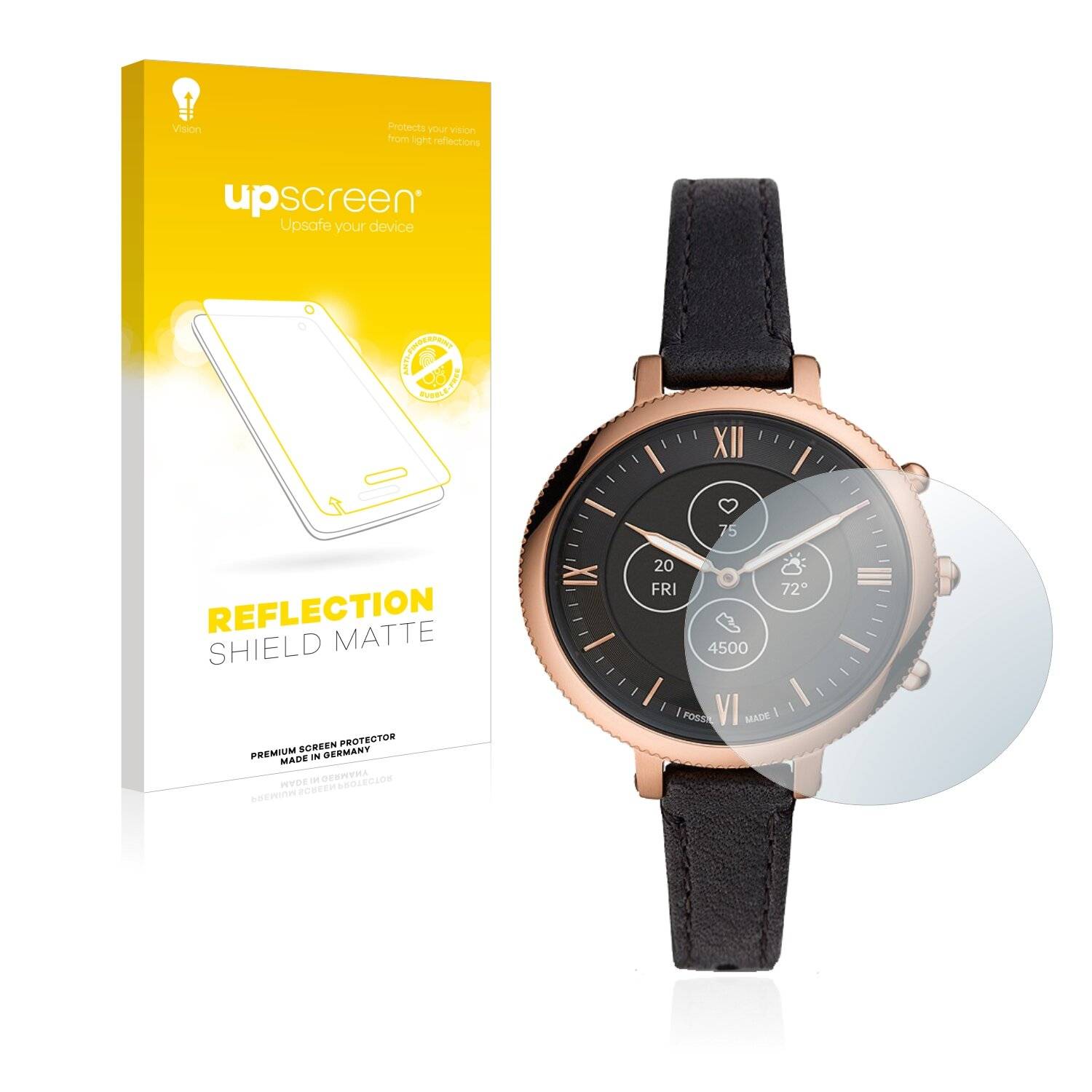 upscreen Reflection Shield Matte Premium Displayschutzfolie für Fossil Monroe Hybrid