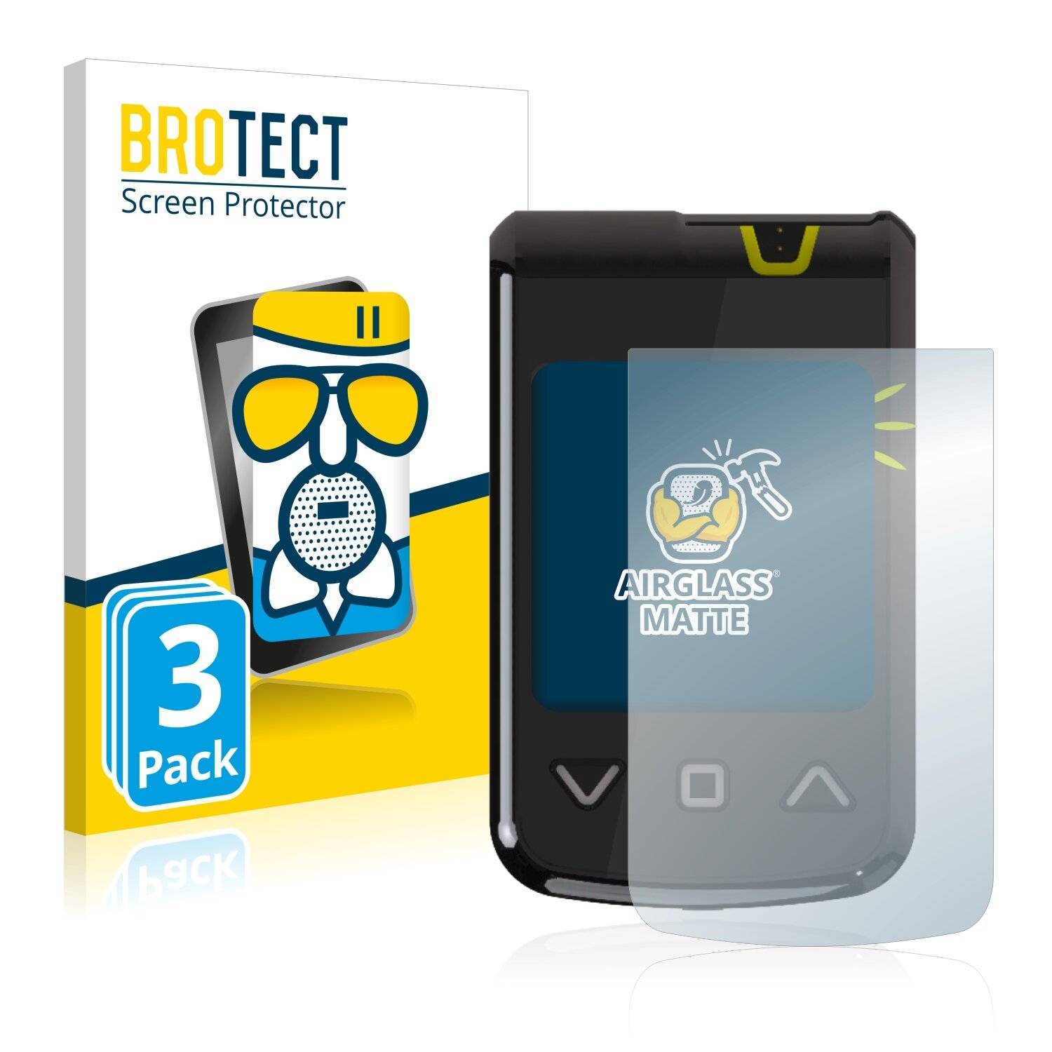 3x BROTECT AirGlass Matte Schutzglas Folie für Mylife Unio