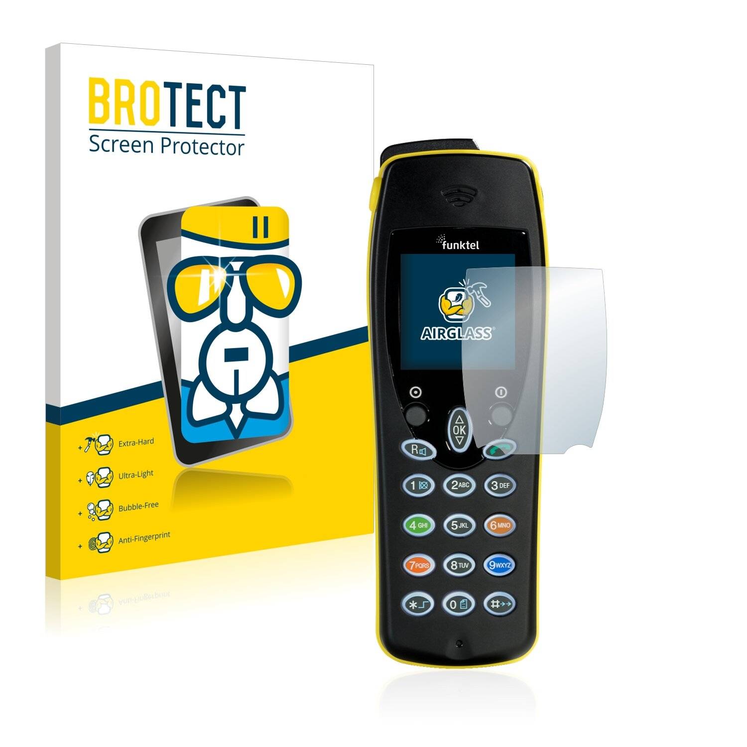 BROTECT AirGlass Schutzglas Folie für Funktel FC4 Ex