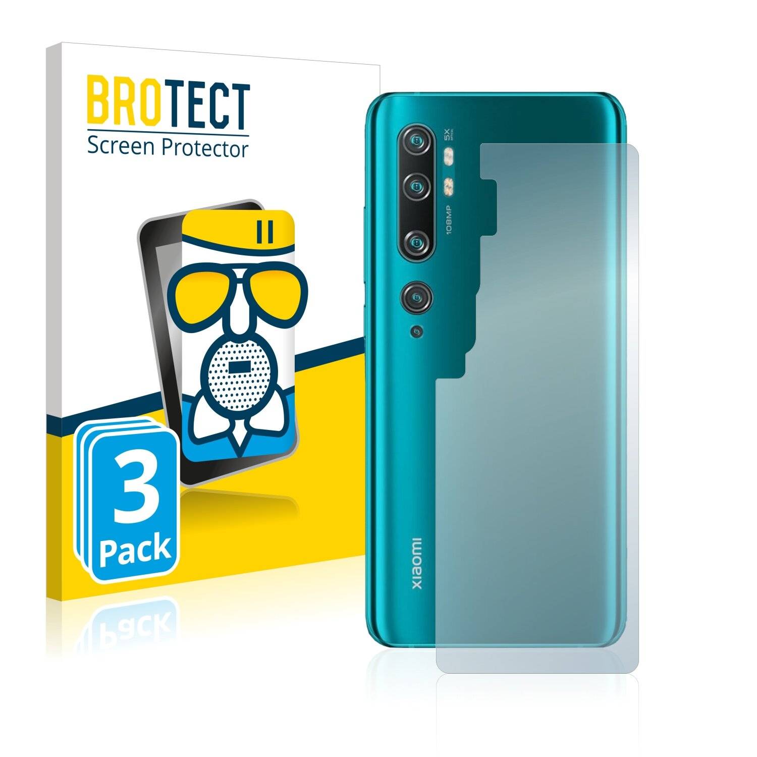 3x BROTECT AirGlass Matte Schutzglas Folie für Xiaomi Mi CC9 Pro