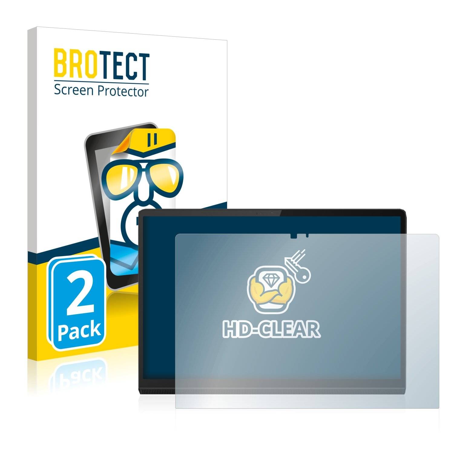2x BROTECT HD-Clear Displayschutzfolie für Lenovo Yoga Tab