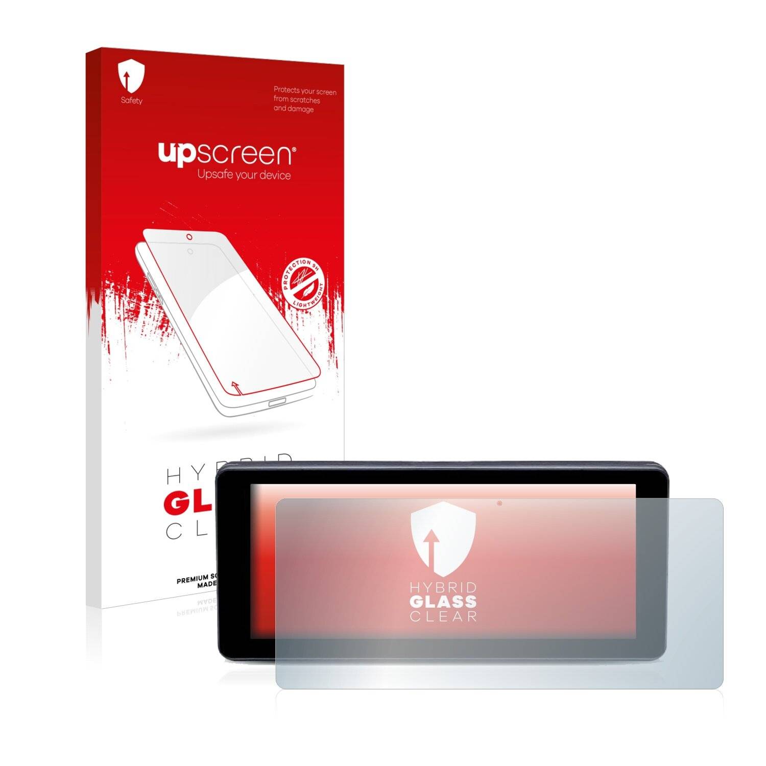upscreen Hybrid Glass Clear Premium Schutzglas Folie für Hansshow Carplay Dashboard
