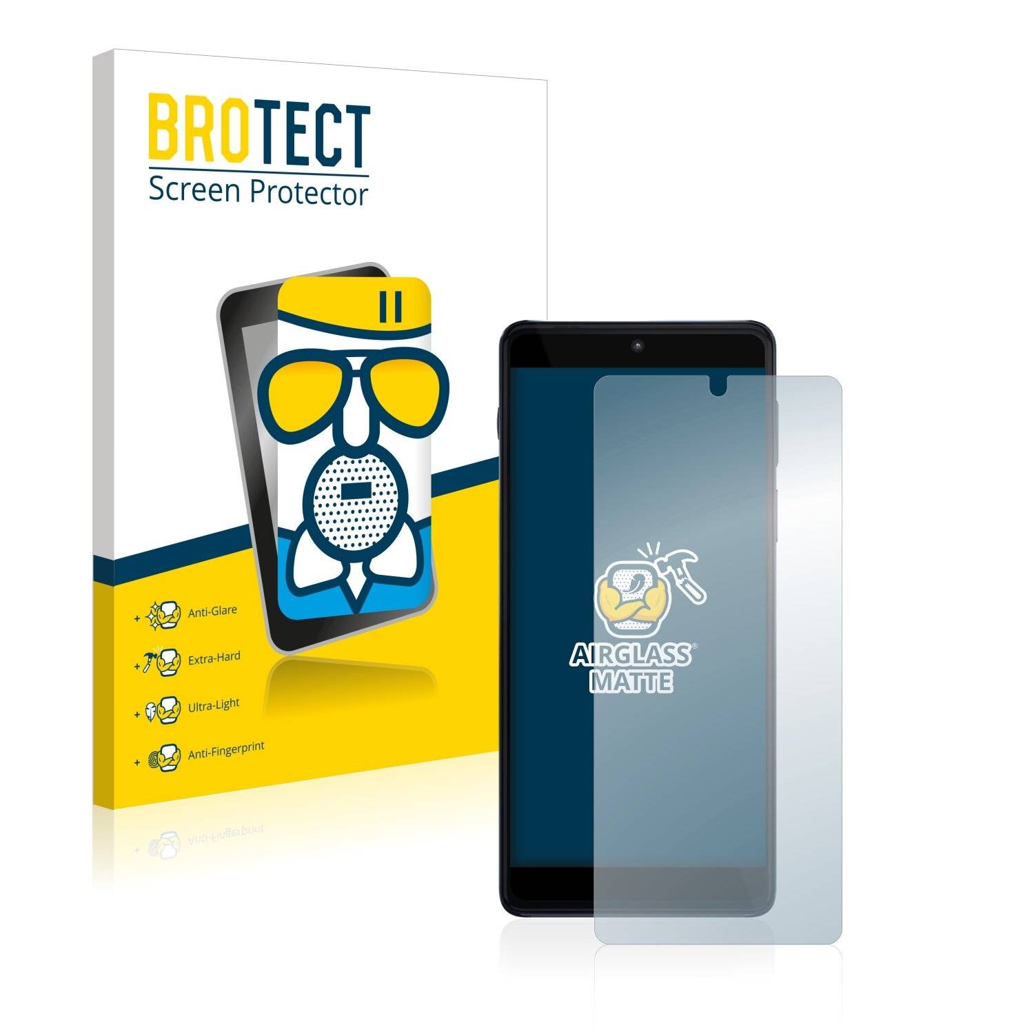 BROTECT AirGlass Matte Schutzglas Folie für Motorola Edge 20