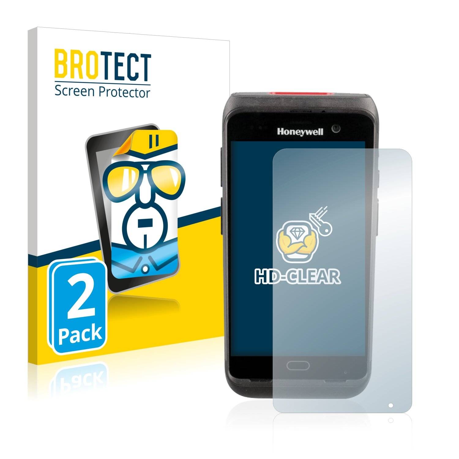 2x BROTECT HD-Clear Displayschutzfolie für Honeywell CT40