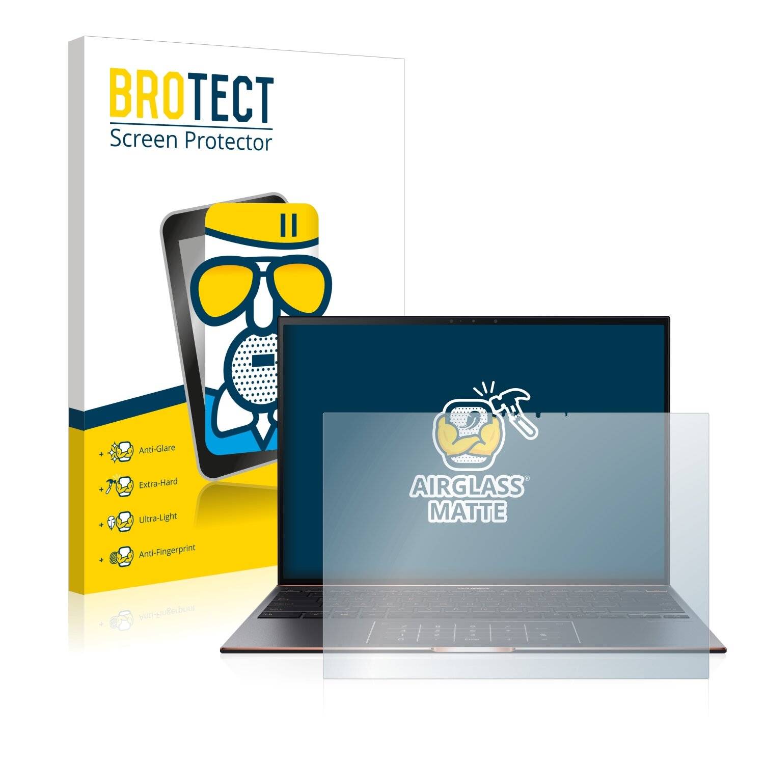 BROTECT AirGlass Matte Schutzglas Folie für Asus ZenBook S
