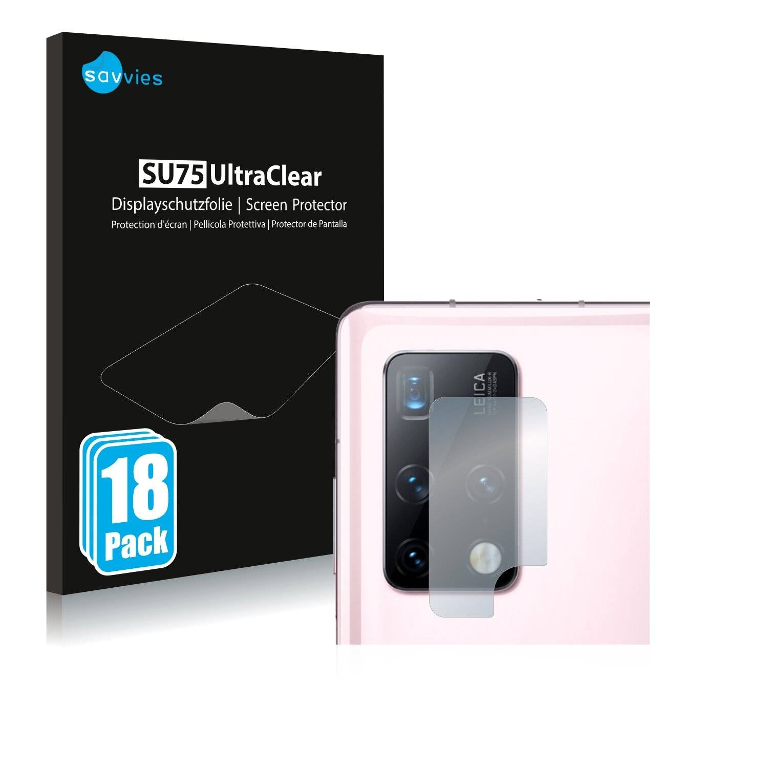 18x Savvies SU75 Displayschutzfolie für Huawei Mate X2 (NUR
