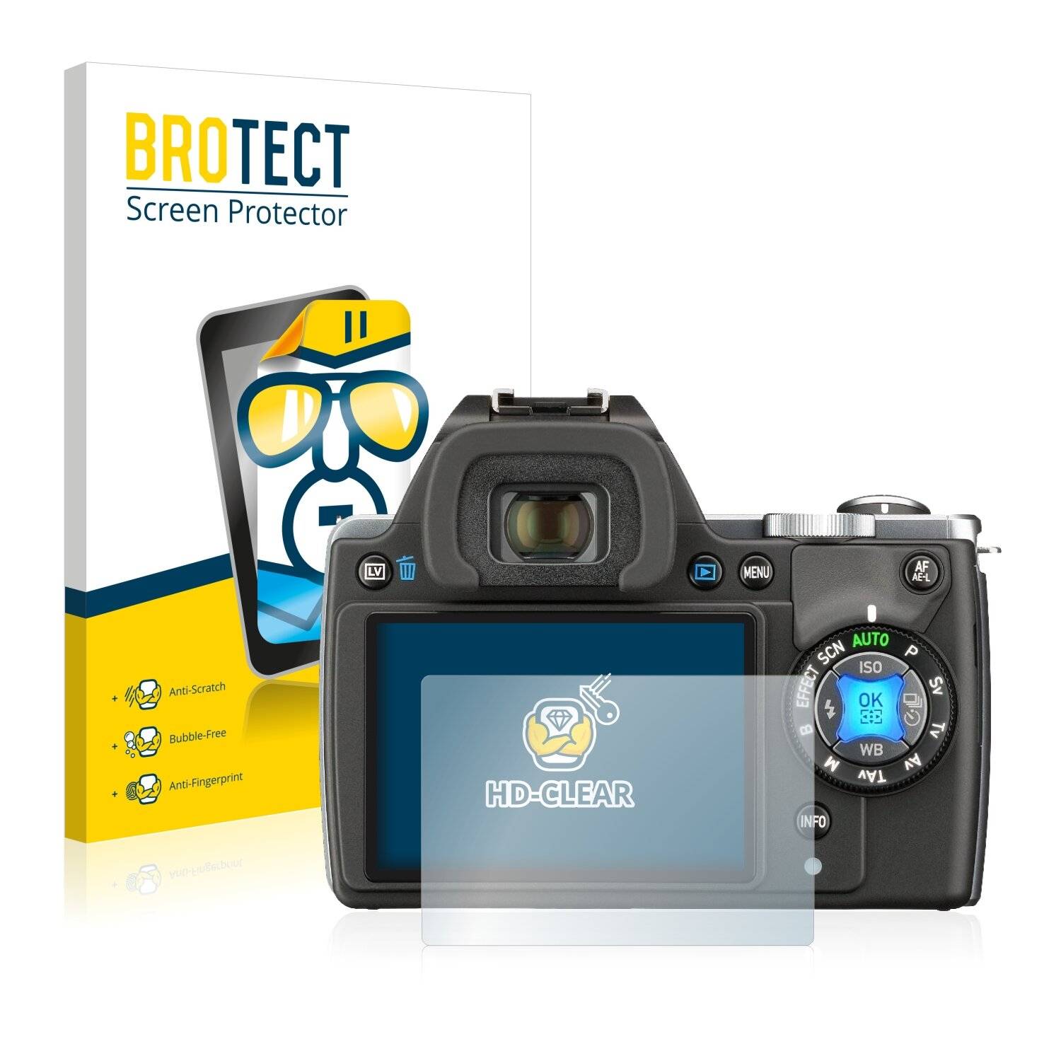 2x BROTECT HD-Clear Displayschutzfolie für Pentax