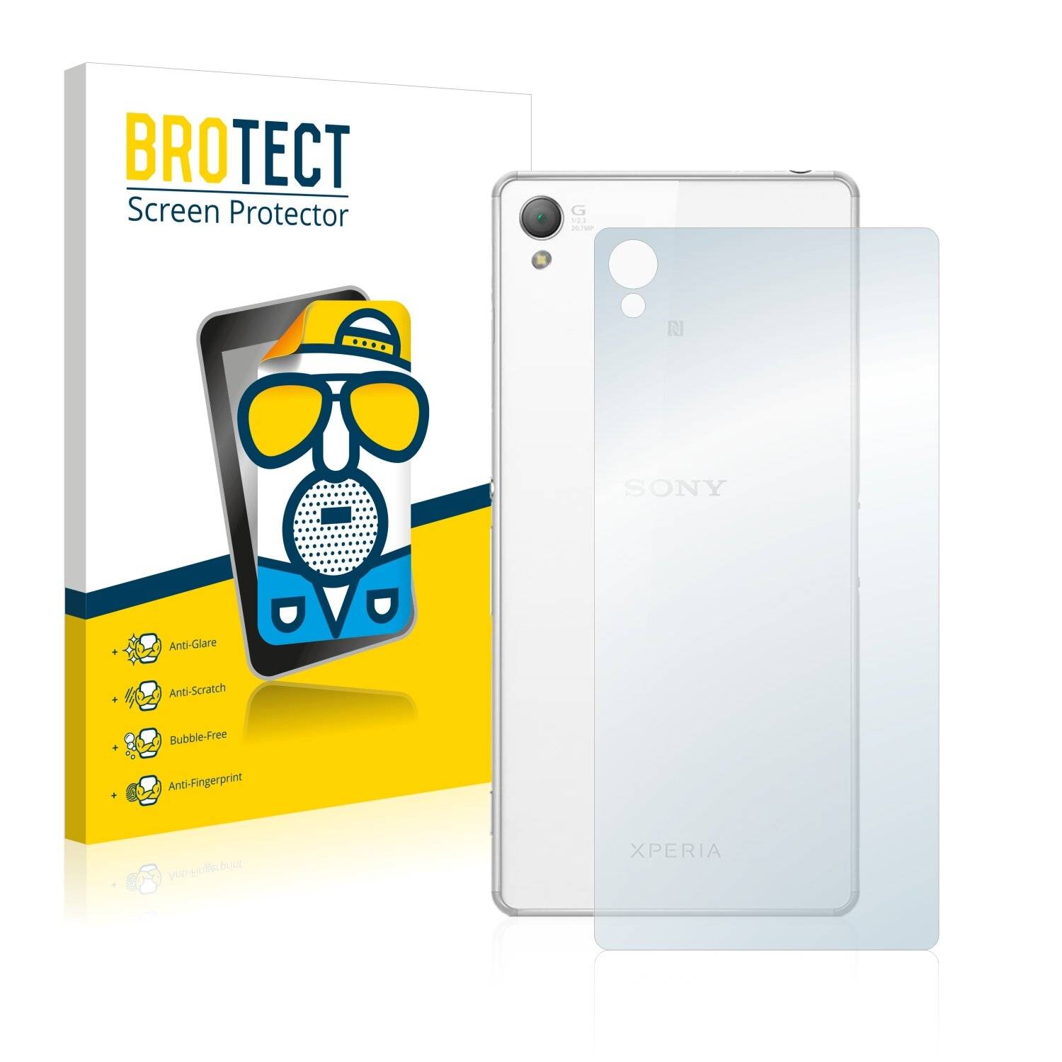 2x BROTECT Matte Displayschutzfolie für Sony Xperia Z3 D6643 (Rückseite) - Entspiegelt,
