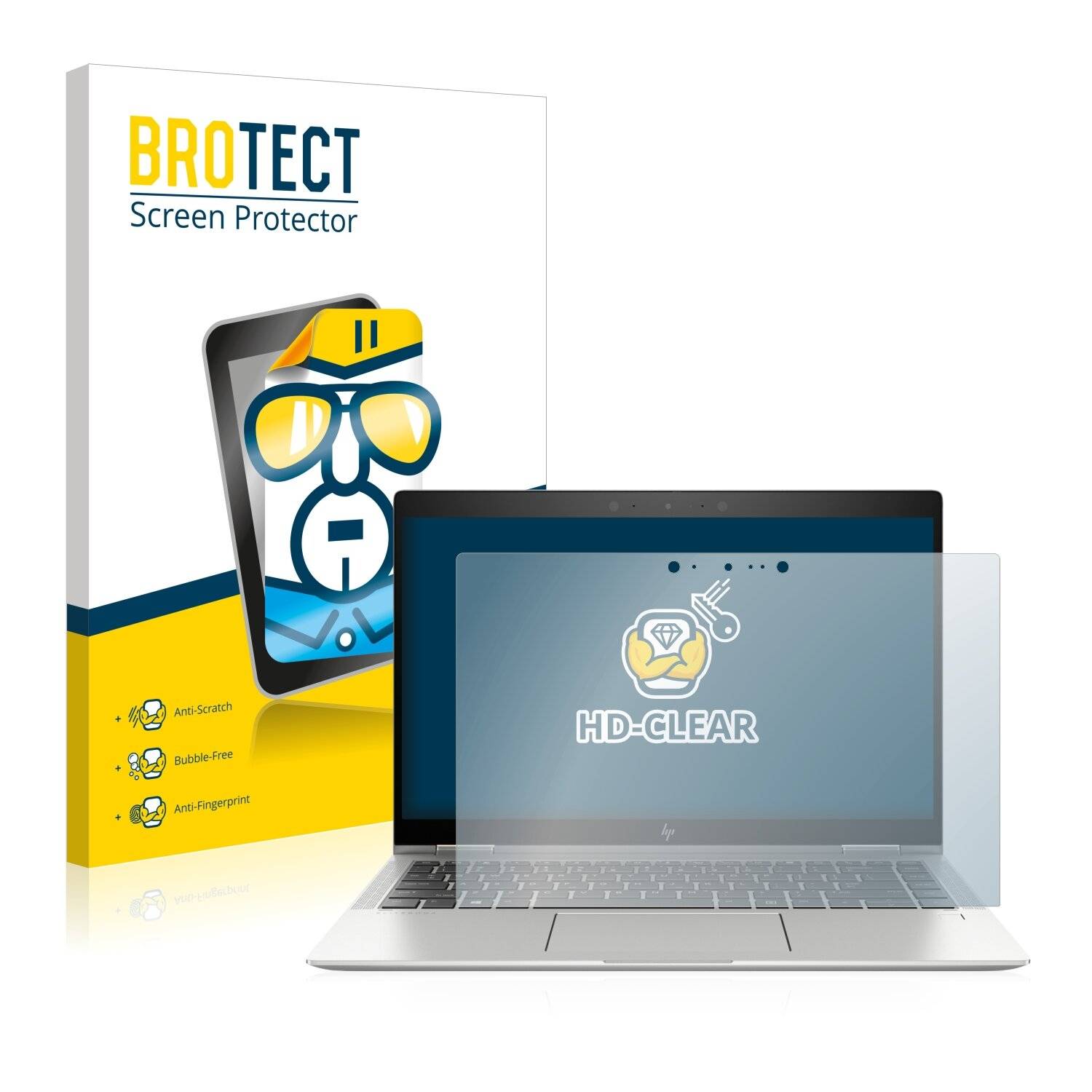BROTECT HD-Clear Displayschutzfolie für HP Elitebook x360 1040