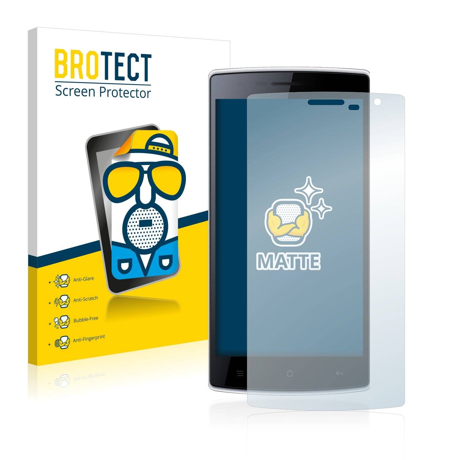2x BROTECT Matte Displayschutzfolie für Doogee Kissme DG580 - Entspiegelt,
