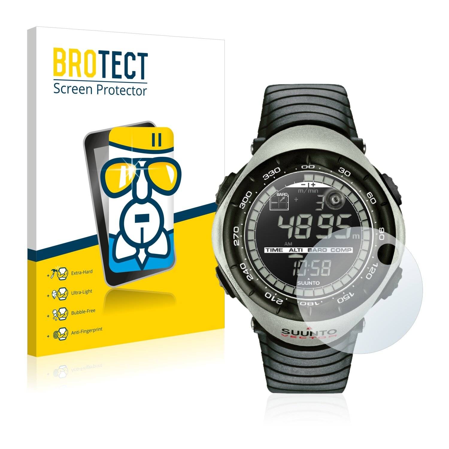 BROTECT AirGlass Schutzglas Folie für Suunto Vector