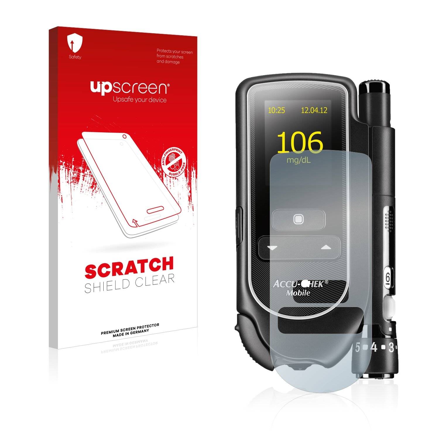 upscreen Scratch Shield Clear Premium Displayschutzfolie für Accu-Chek