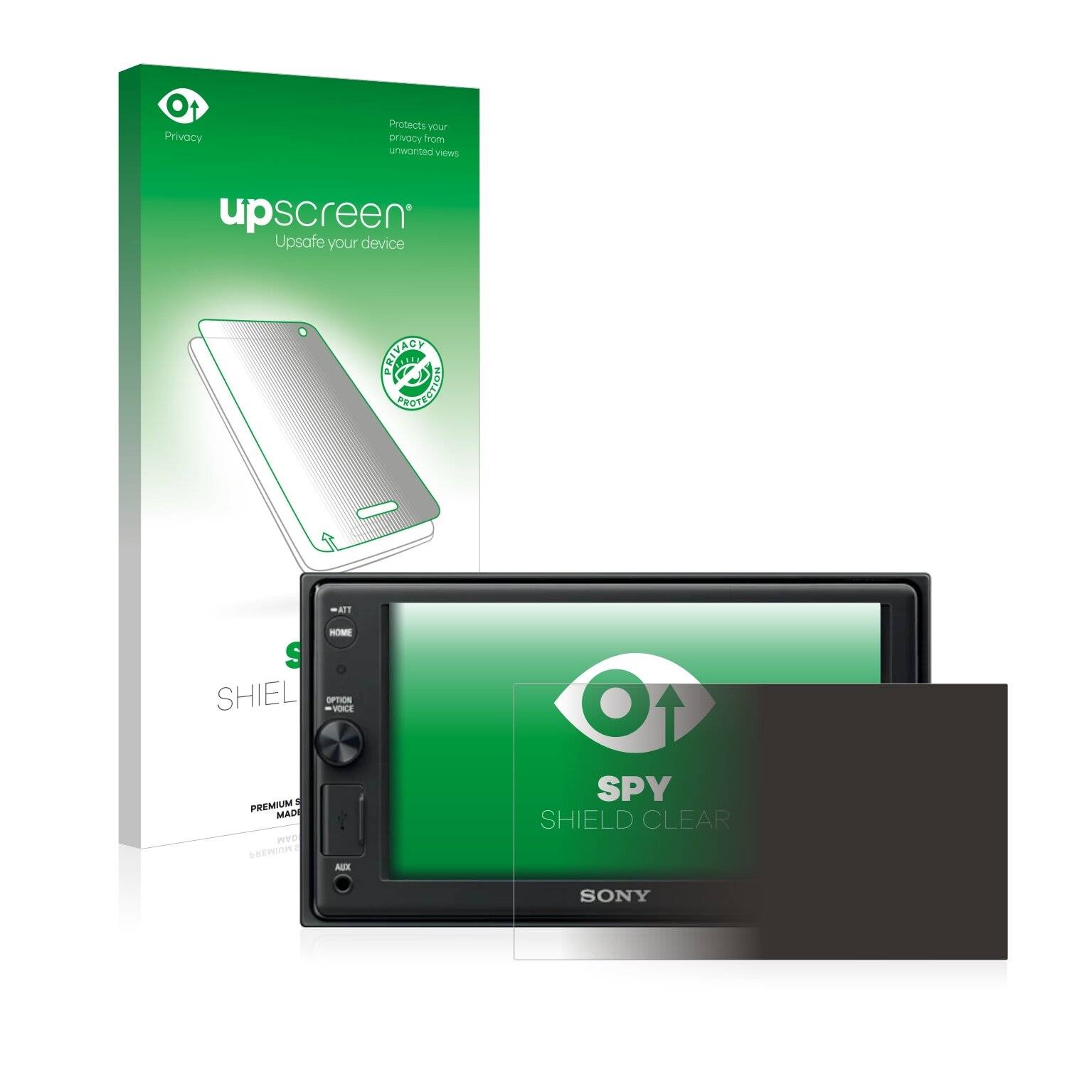 upscreen Spy Shield Clear Premium Blickschutzfolie für Sony
