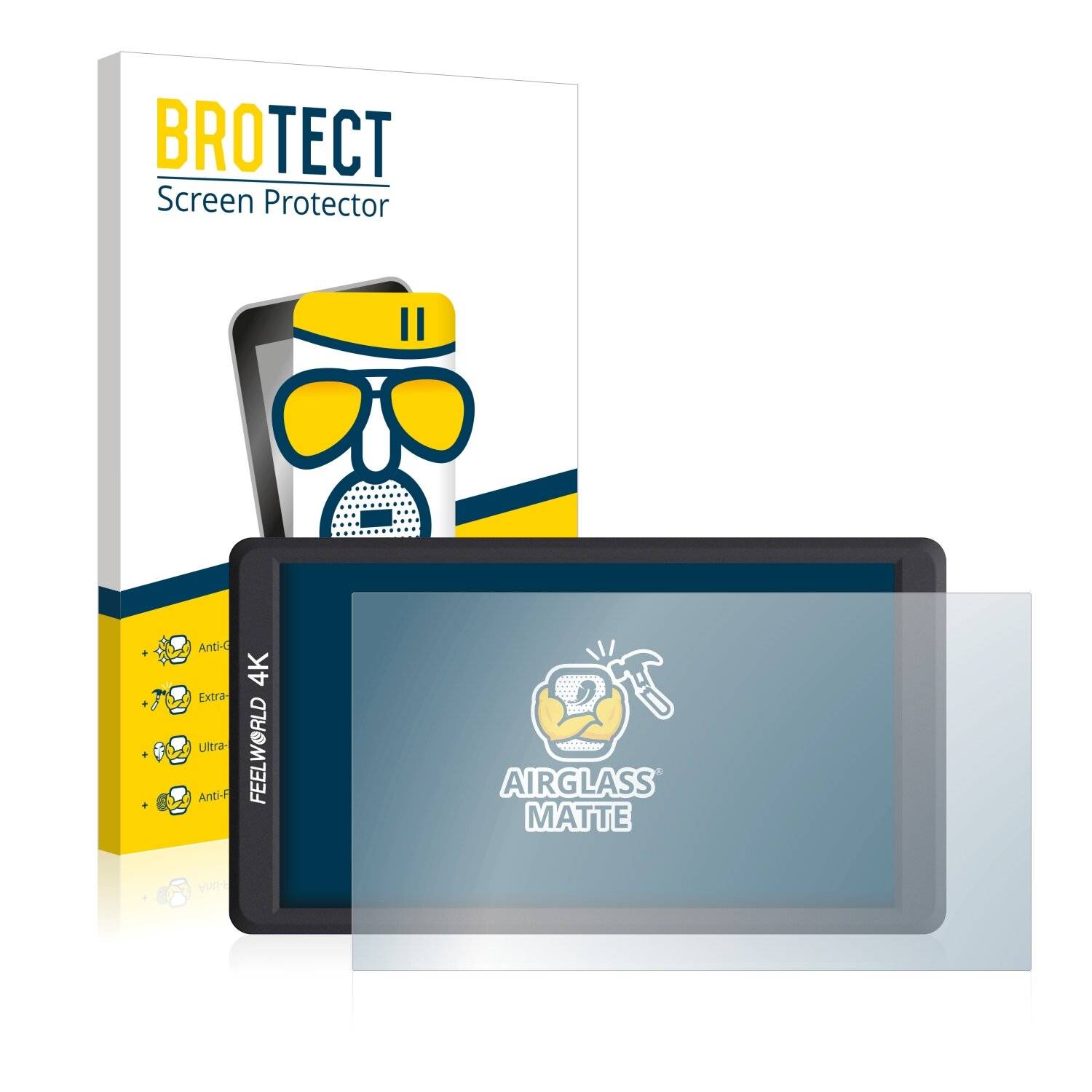 BROTECT AirGlass Matte Schutzglas Folie für Feelworld F570