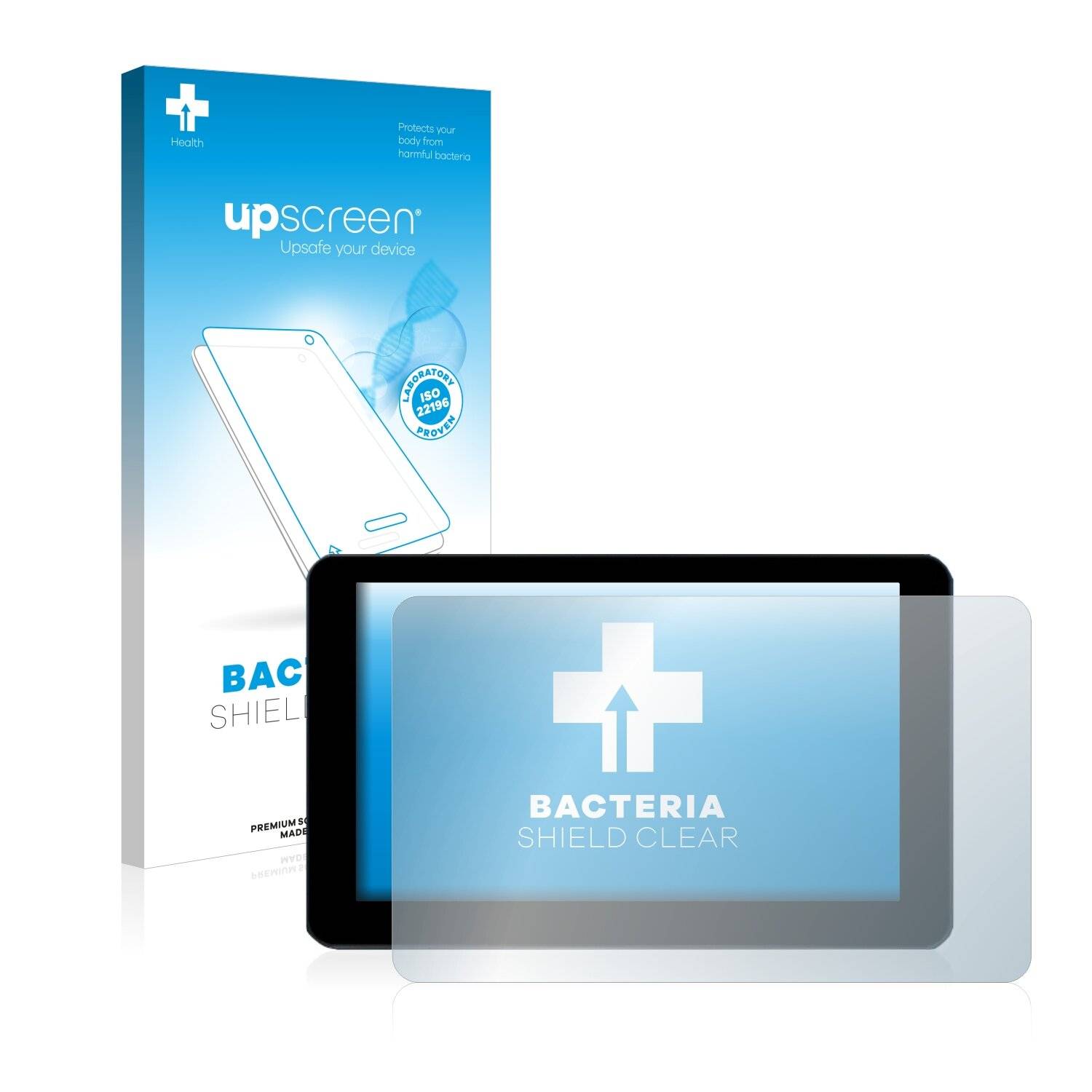 upscreen Bacteria Shield Clear Premium Antibakterielle Displayschutzfolie für Zontes 310V