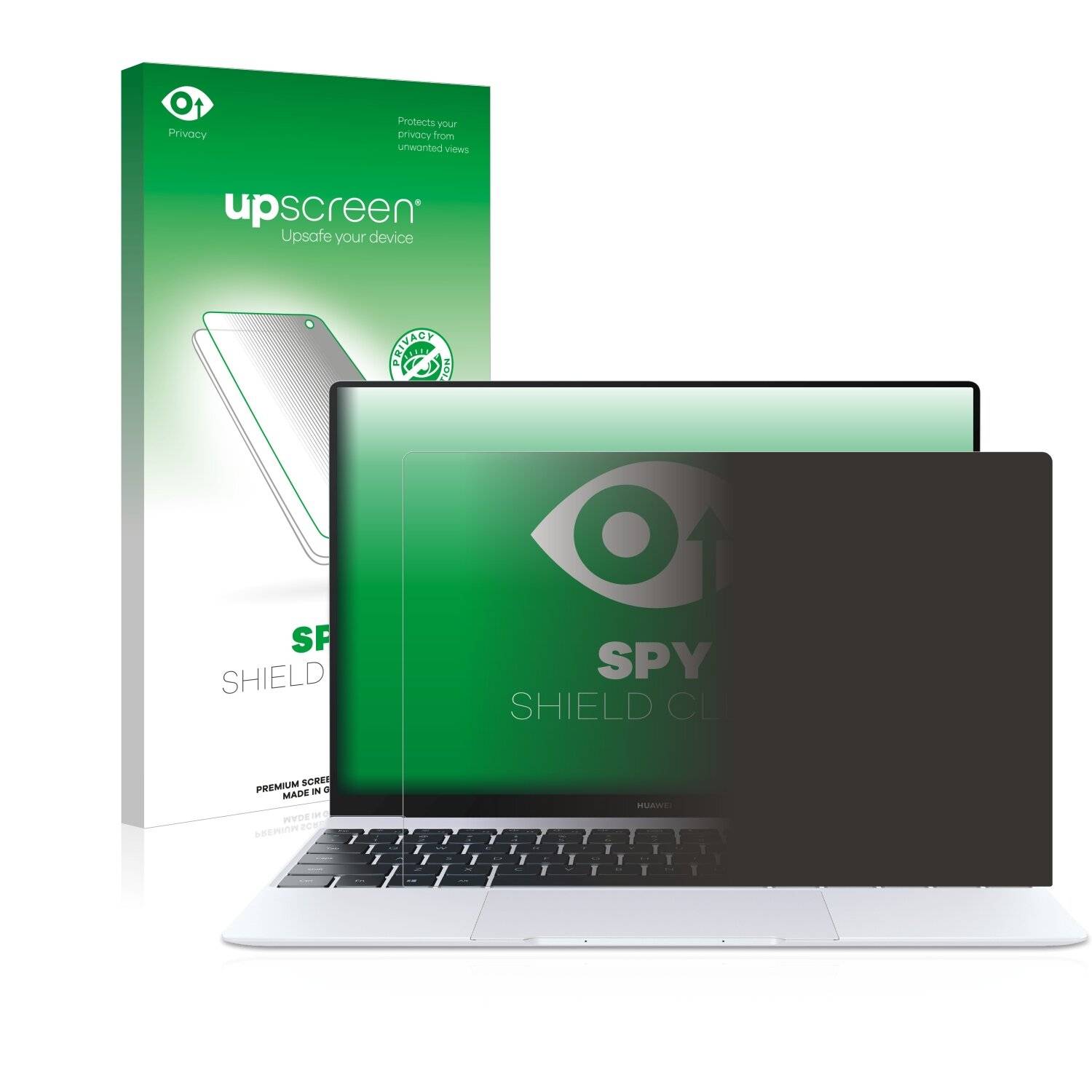 upscreen Spy Shield Clear Premium Blickschutzfolie für Huawei MateBook X