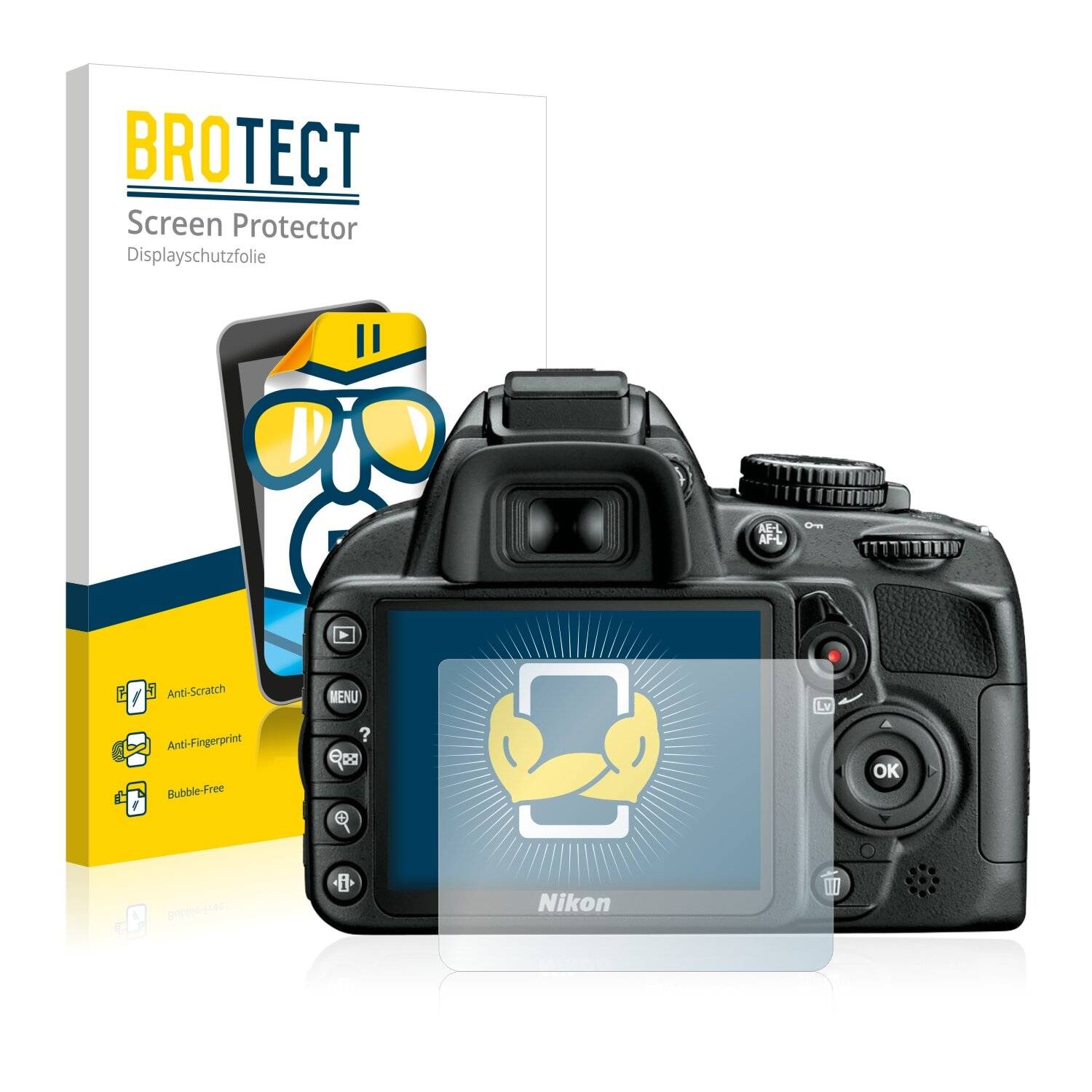 2x BROTECT HD-Clear Displayschutzfolie für Nikon