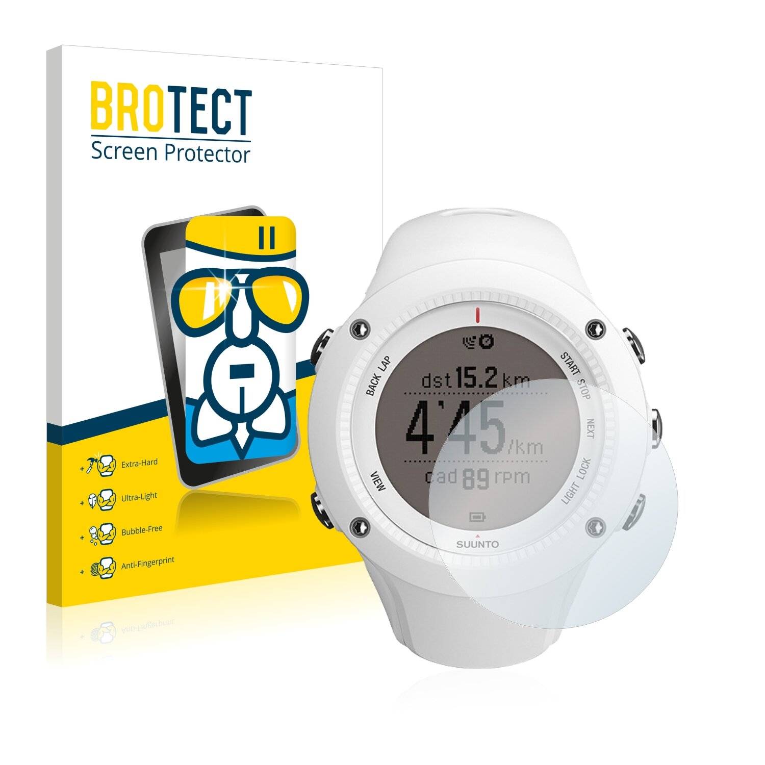 BROTECT AirGlass Schutzglas Folie für Suunto Ambit2 R