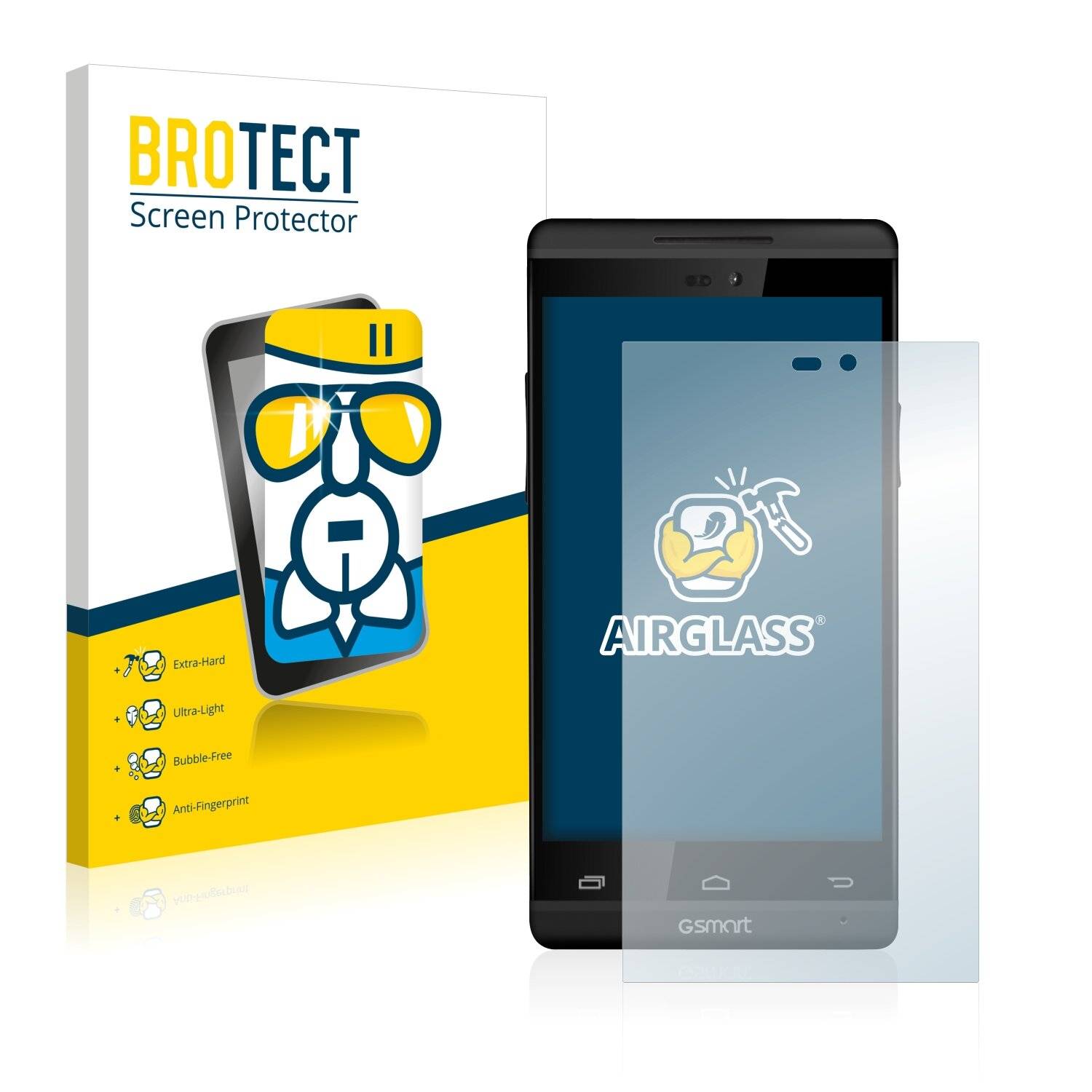 BROTECT AirGlass Schutzglas Folie für Gigabyte GSmart Roma