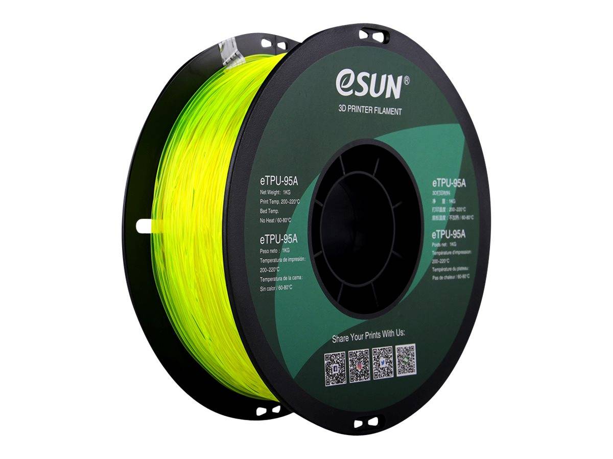 Esun Durchsichtig gelb - 1 kg - TPU-95A Filament (3D)