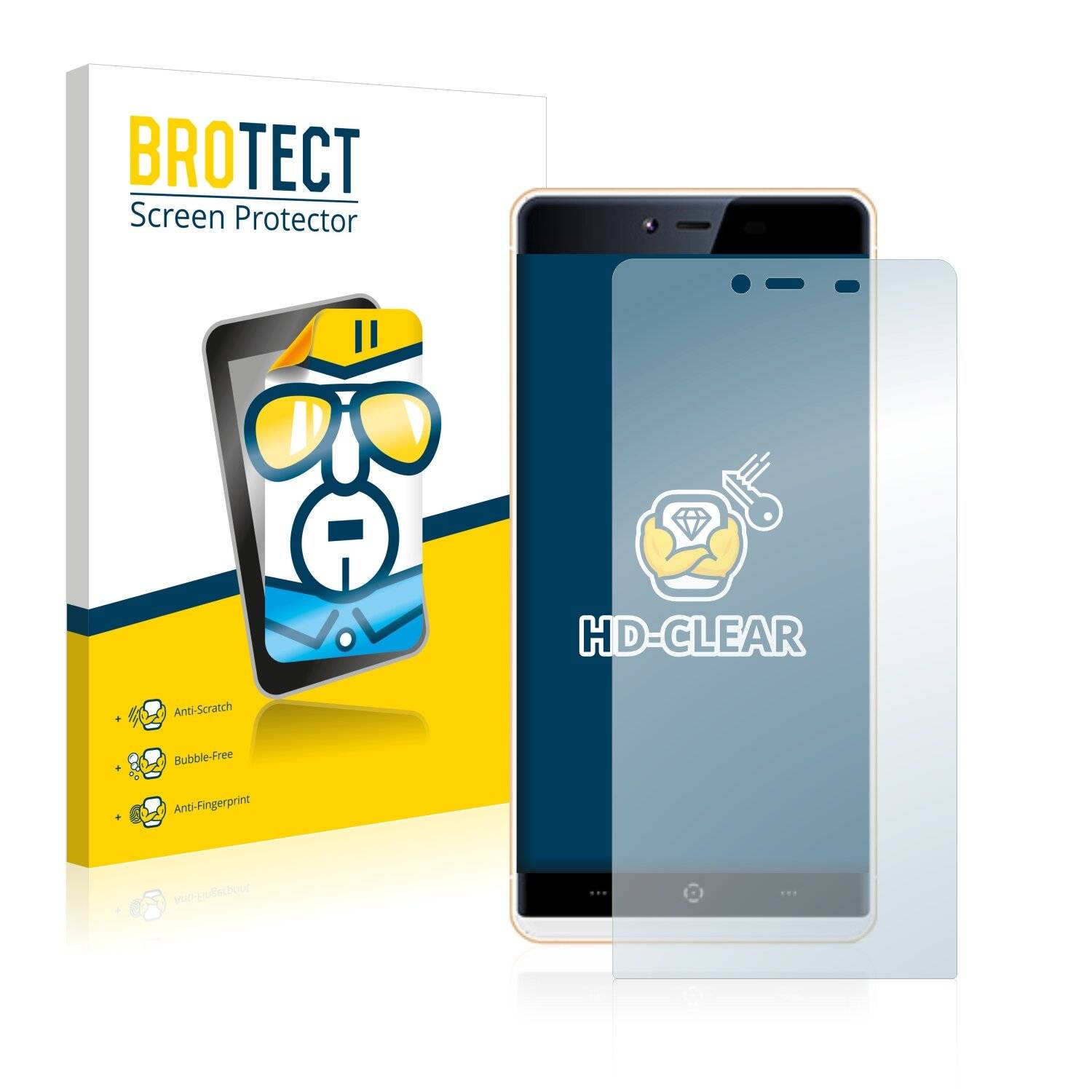 2x BROTECT HD-Clear Displayschutzfolie für KingZone