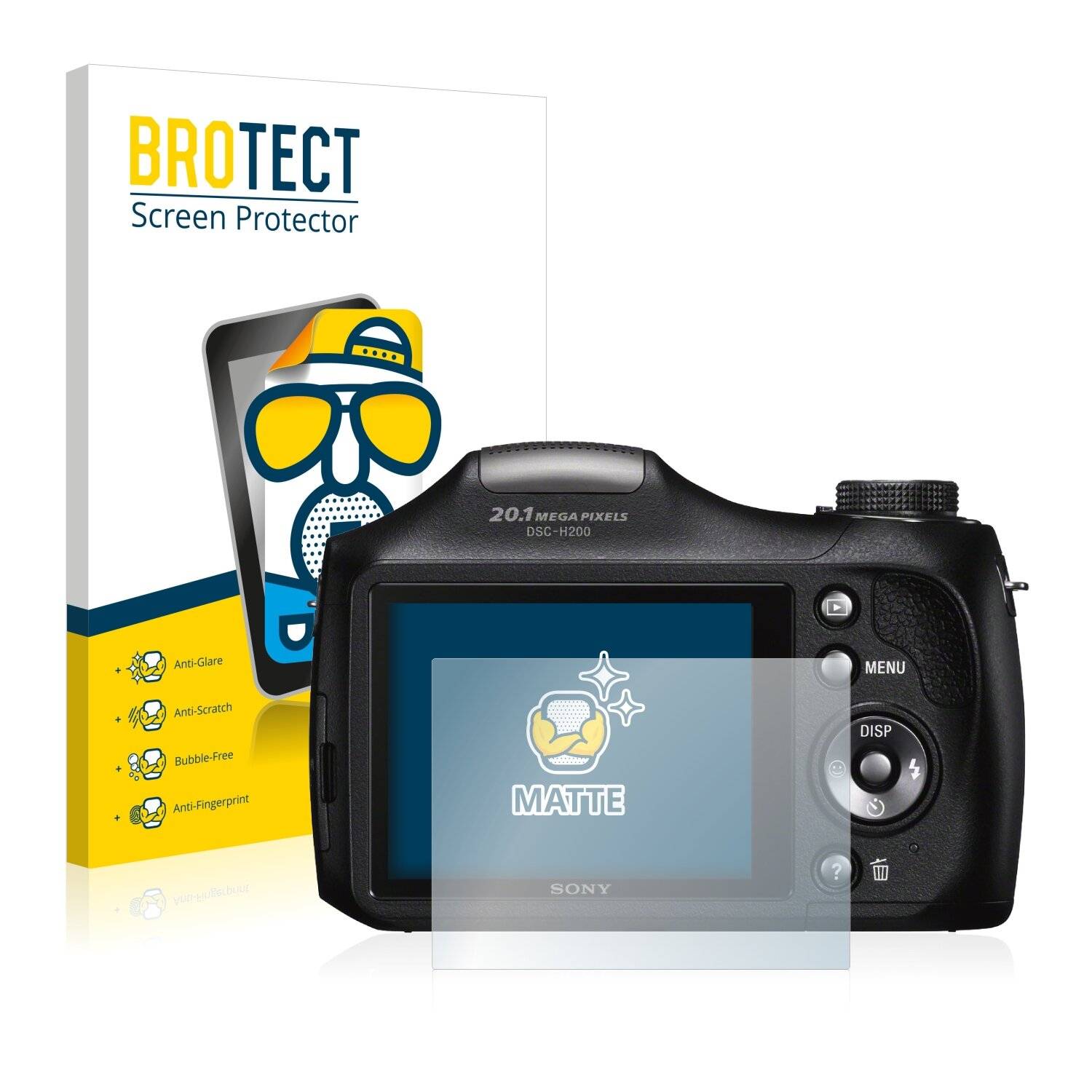 2x BROTECT Matte Displayschutzfolie für Sony Cyber-Shot DSC-H300 - Entspiegelt,