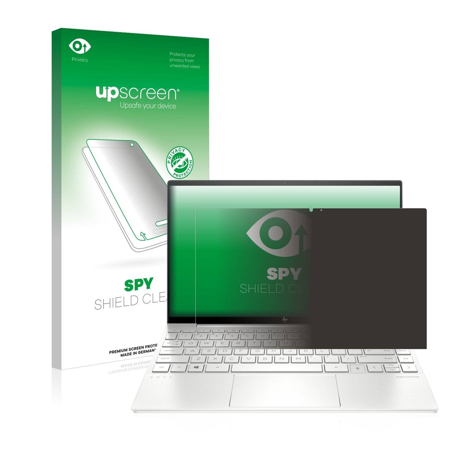 upscreen Spy Shield Clear Premium Blickschutzfolie für HP Envy