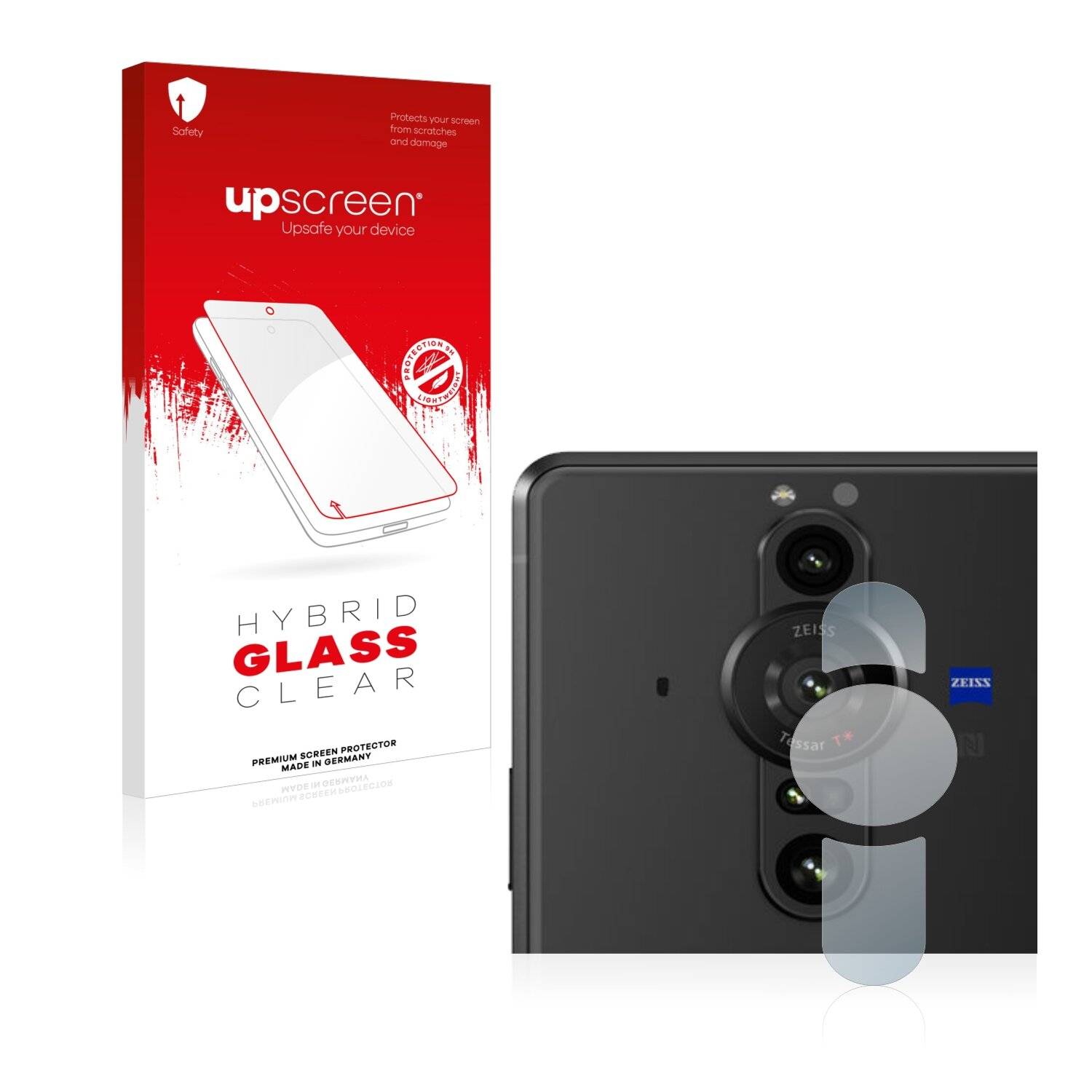 upscreen Hybrid Glass Clear Premium Schutzglas Folie für Sony Xperia Pro-I (NUR