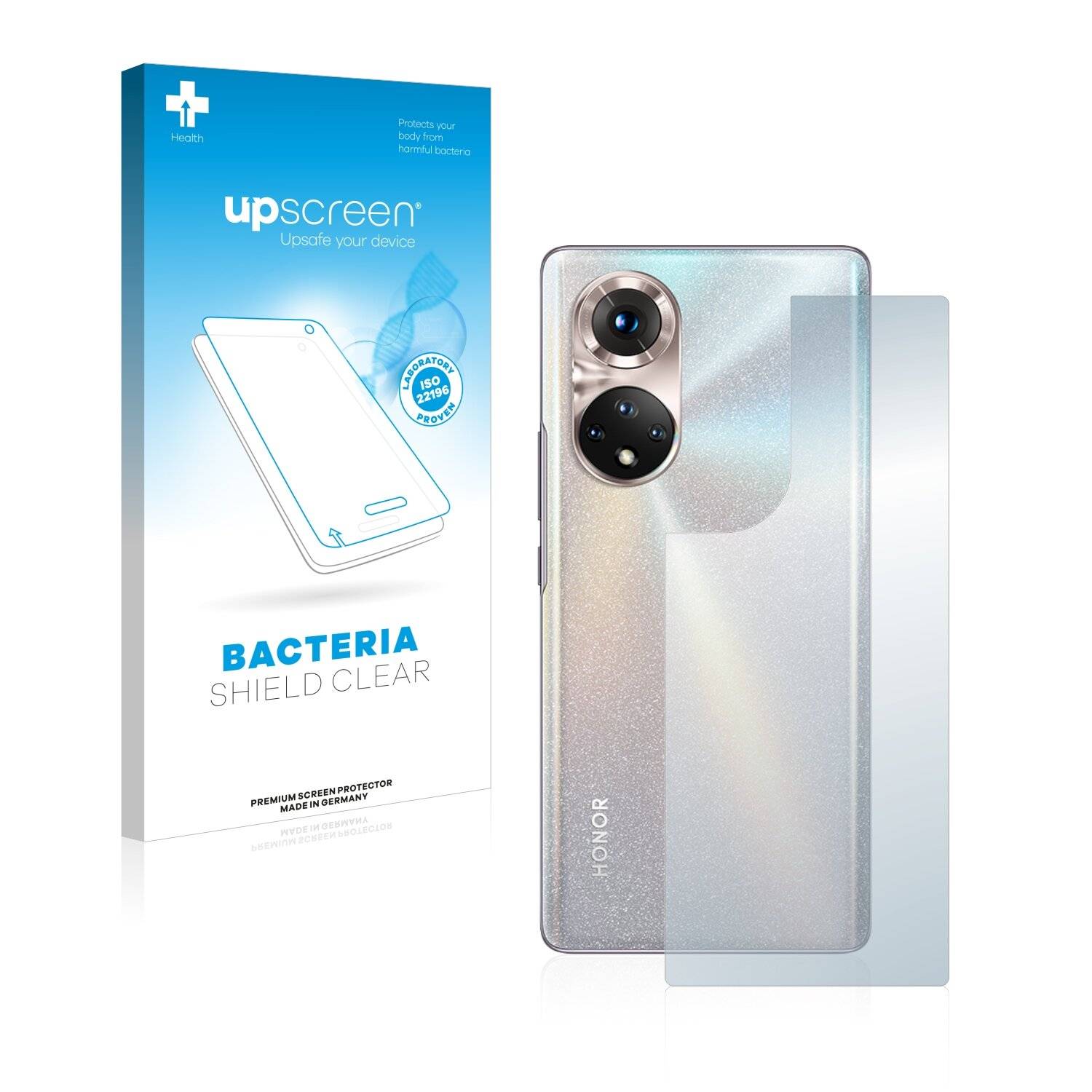 upscreen Bacteria Shield Clear Premium Antibakterielle Displayschutzfolie für Honor 50 Pro