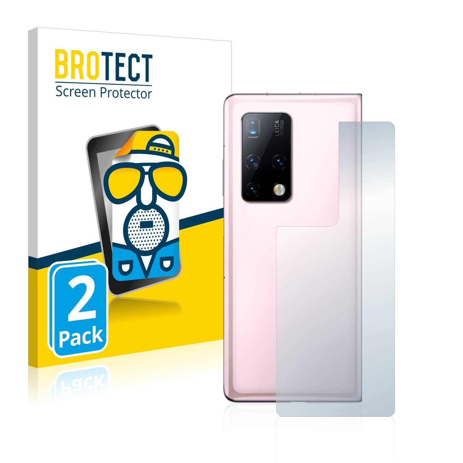 2x BROTECT Matte Displayschutzfolie für Huawei Mate X2 (Rückseite) - Entspiegelt,