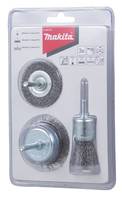 Makita - Drahtbürstenset - für Stahl, Farbe, Rost, Beschichtung