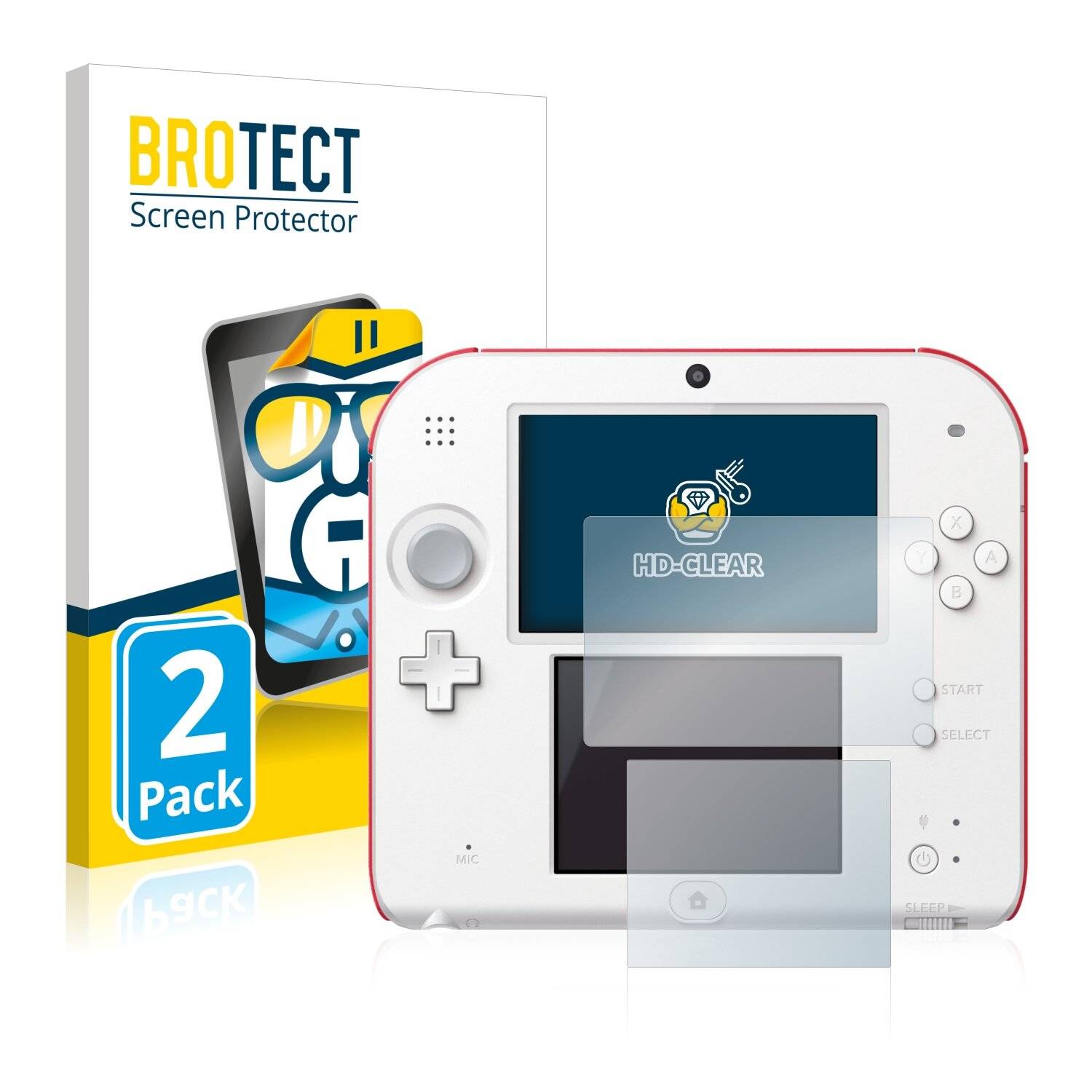 2x BROTECT HD-Clear Displayschutzfolie für Nintendo