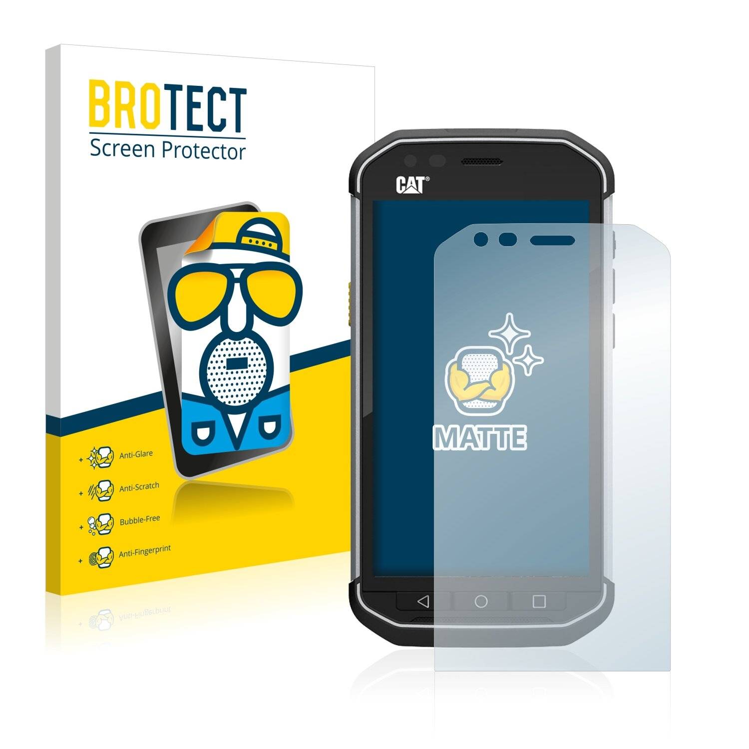 2x BROTECT Matte Displayschutzfolie für Caterpillar Cat S40 - Entspiegelt,