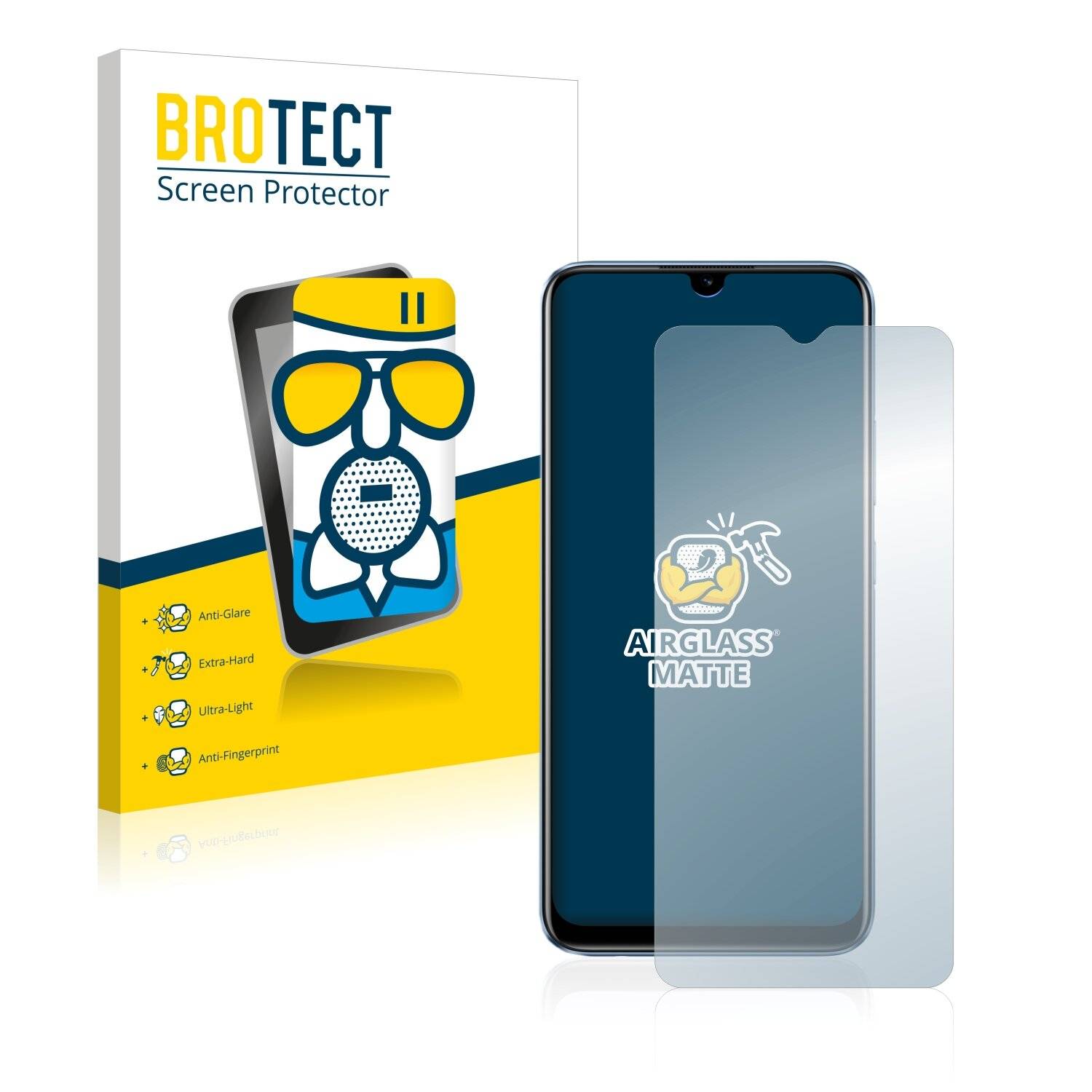 BROTECT AirGlass Matte Schutzglas Folie für Realme