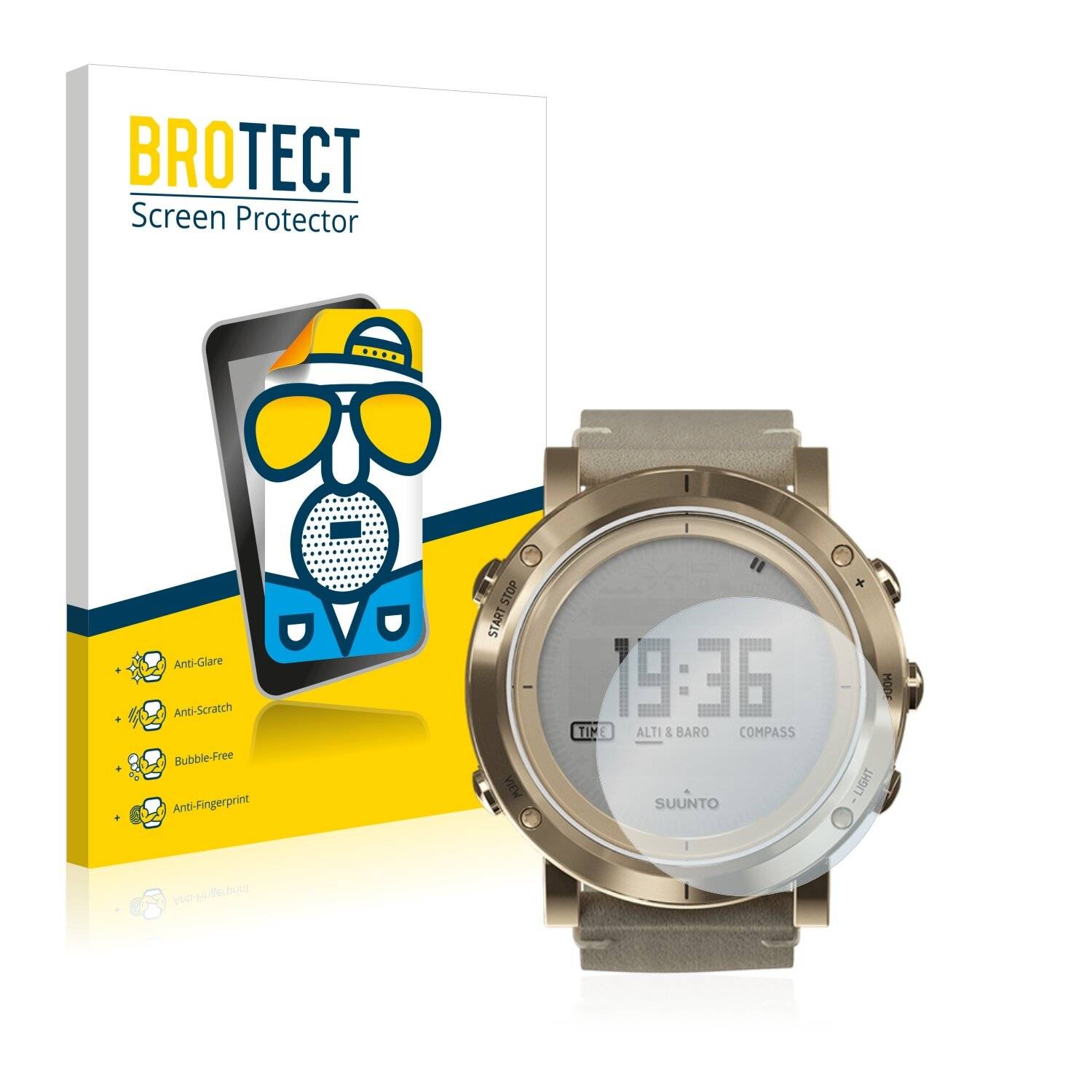 2x BROTECT Matte Displayschutzfolie für Suunto Essential Gold - Entspiegelt,