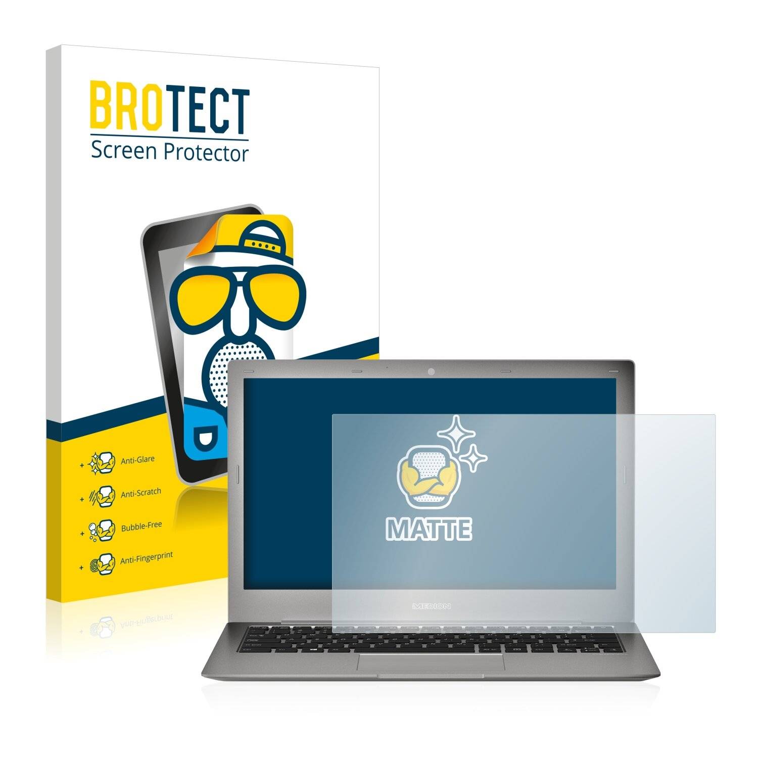 2x BROTECT Matte Displayschutzfolie für Medion Akoya S3401 - Entspiegelt,