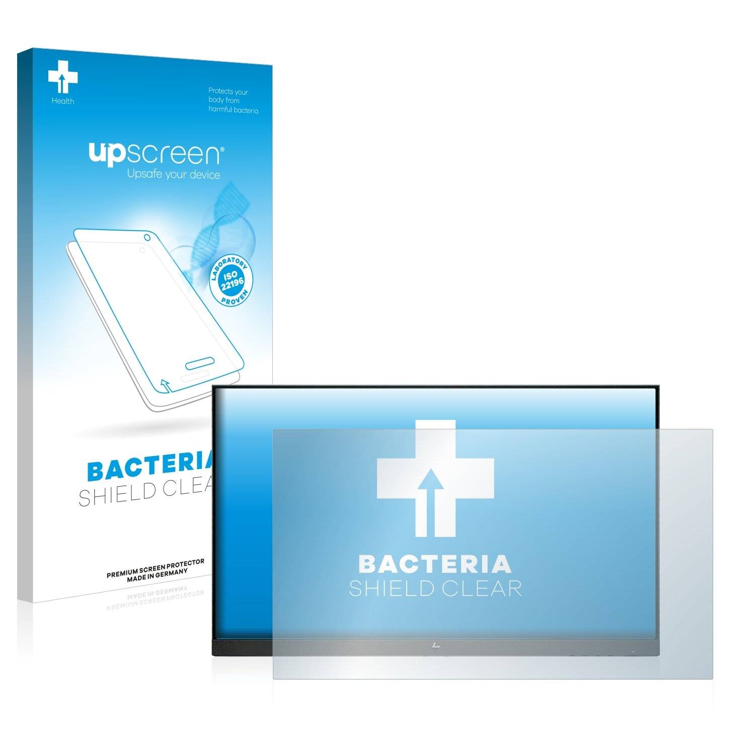 upscreen Bacteria Shield Clear Premium Antibakterielle Displayschutzfolie für HP E24i G4