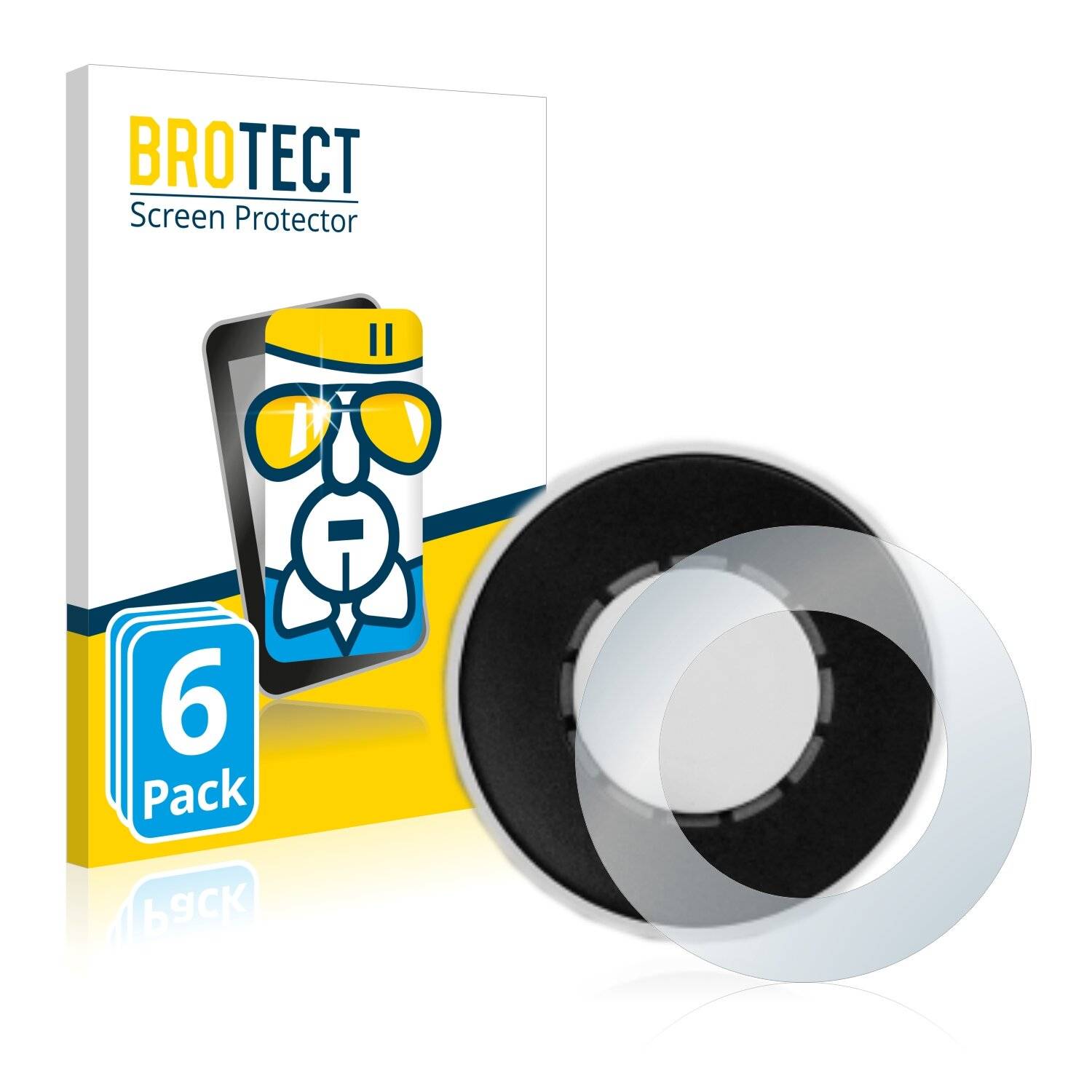 6x BROTECT AirGlass Schutzglas Folie für Shortcut Labs Flic