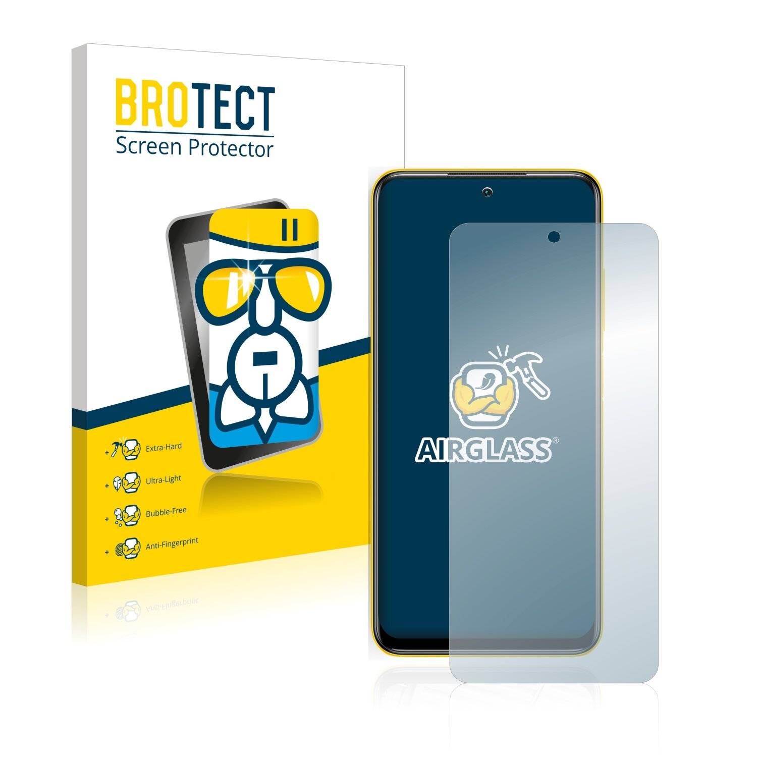 BROTECT AirGlass Schutzglas Folie für Xiaomi Poco M3