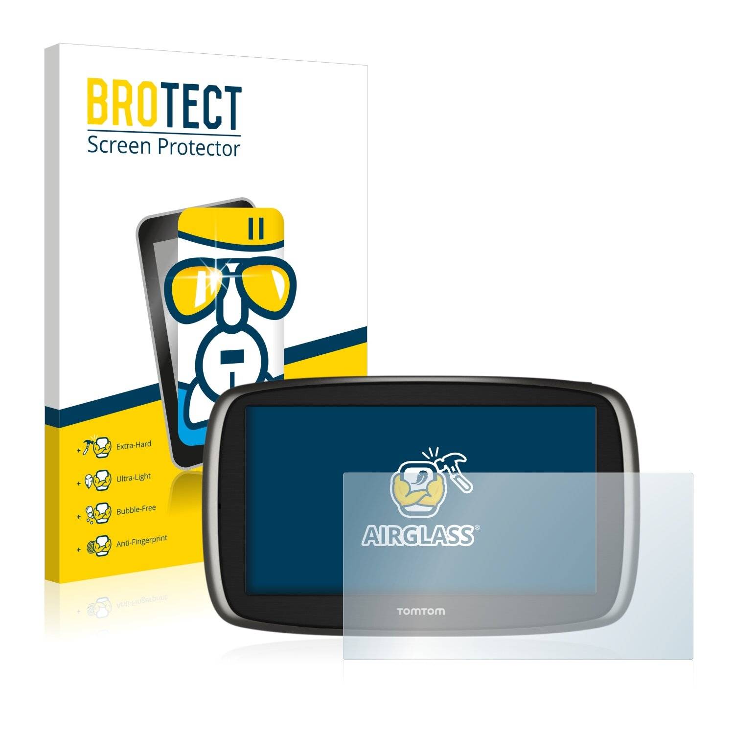 BROTECT AirGlass Schutzglas Folie für TomTom START 60