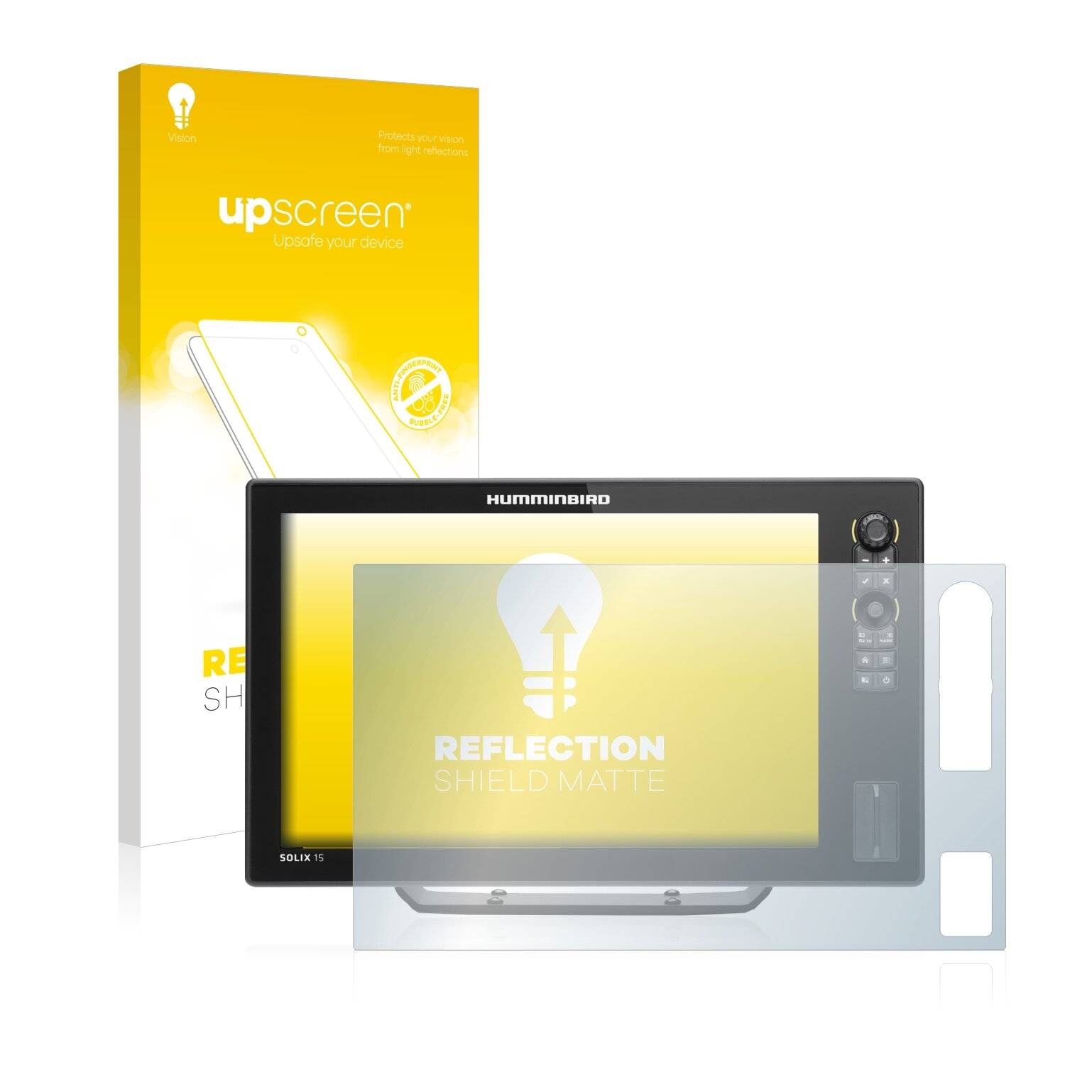 upscreen Reflection Shield Matte Premium Displayschutzfolie für Humminbird Solix