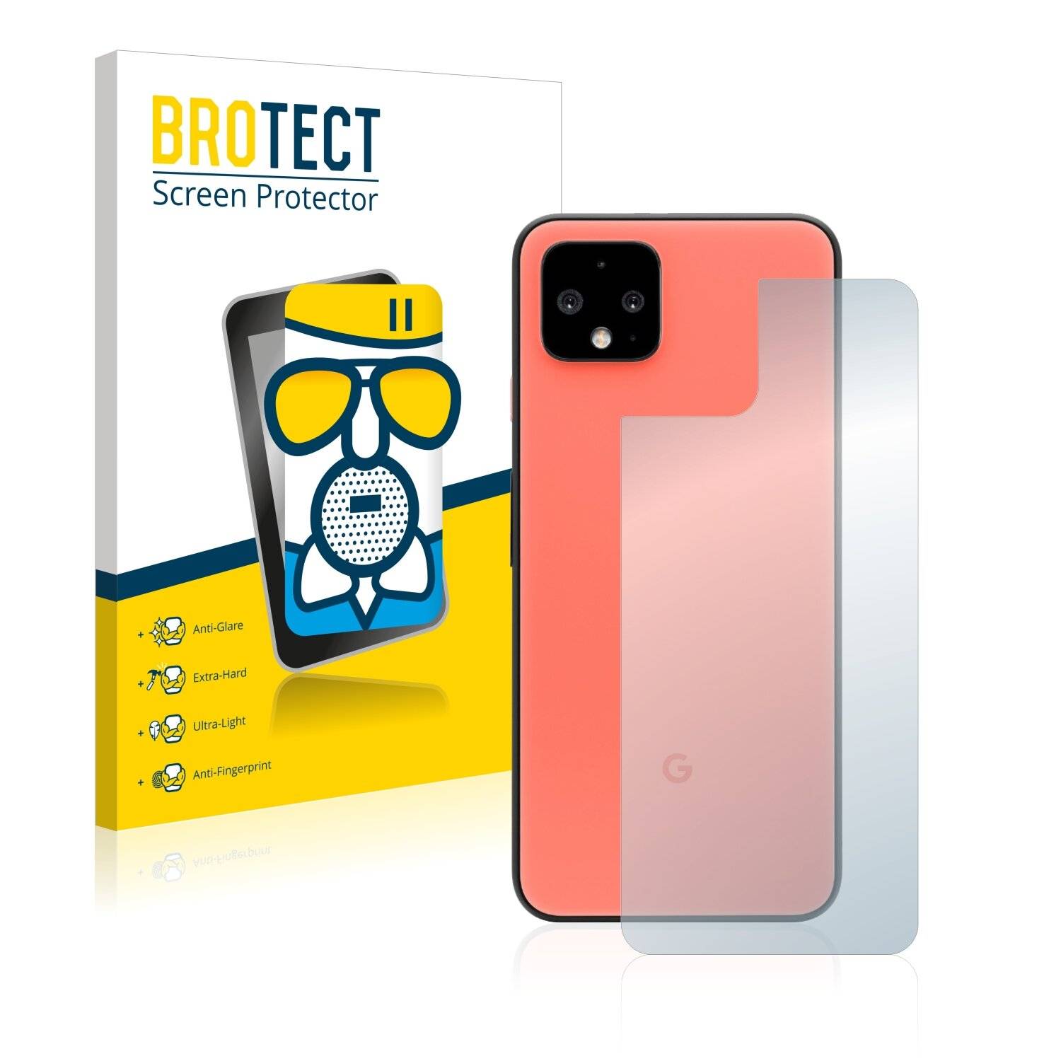 BROTECT AirGlass Matte Schutzglas Folie für Google Pixel 4