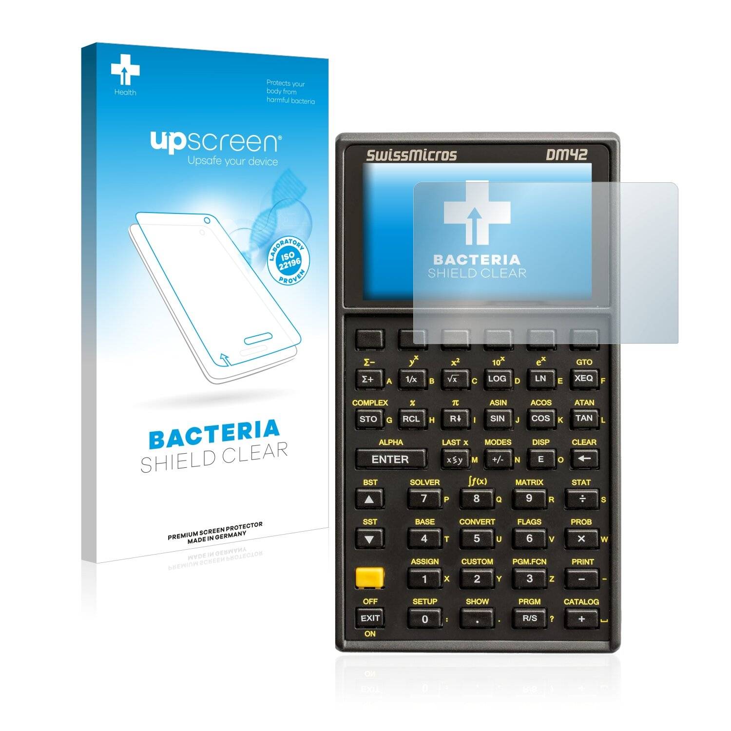 upscreen Bacteria Shield Clear Premium Antibakterielle Displayschutzfolie für SwissMicros