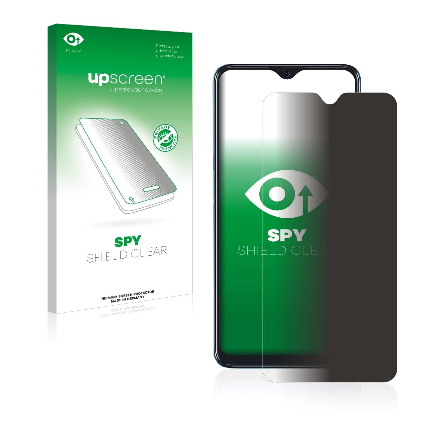 upscreen Spy Shield Clear Premium Blickschutzfolie für TCL 20