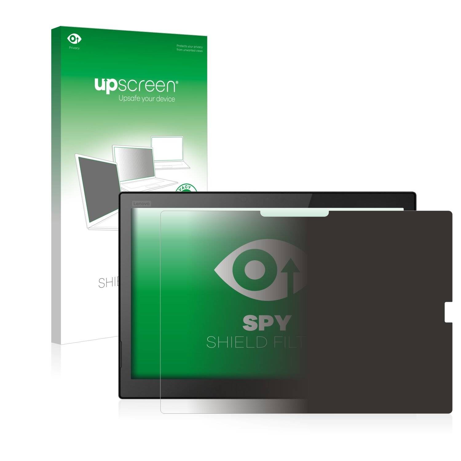 upscreen Spy Shield Filter Premium Blickschutzfilter für Lenovo ThinkPad X1 Tablet